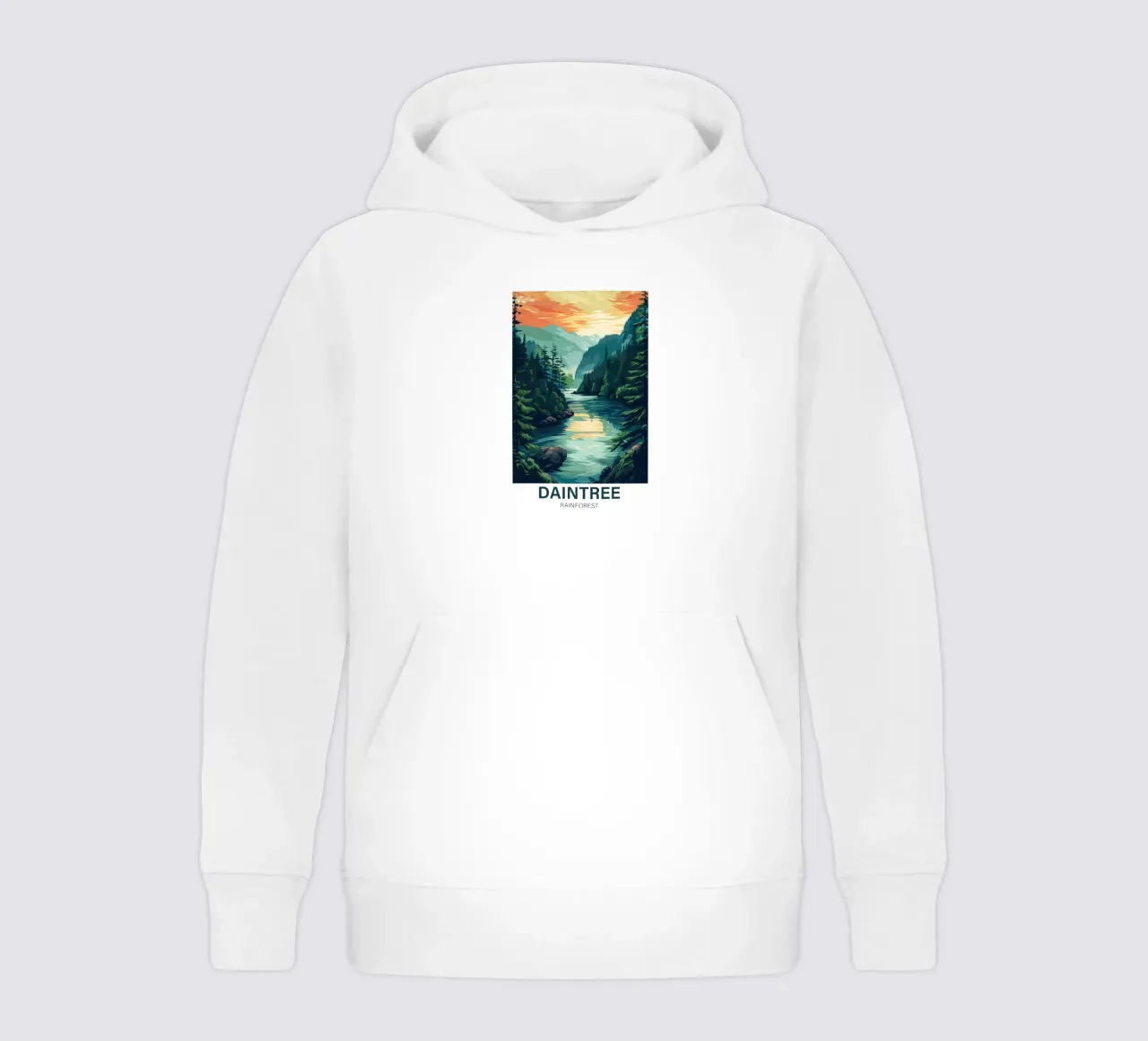 Foresta pluviale di Daintree felpa bambino con cappuccio da Wanderlust Vibes