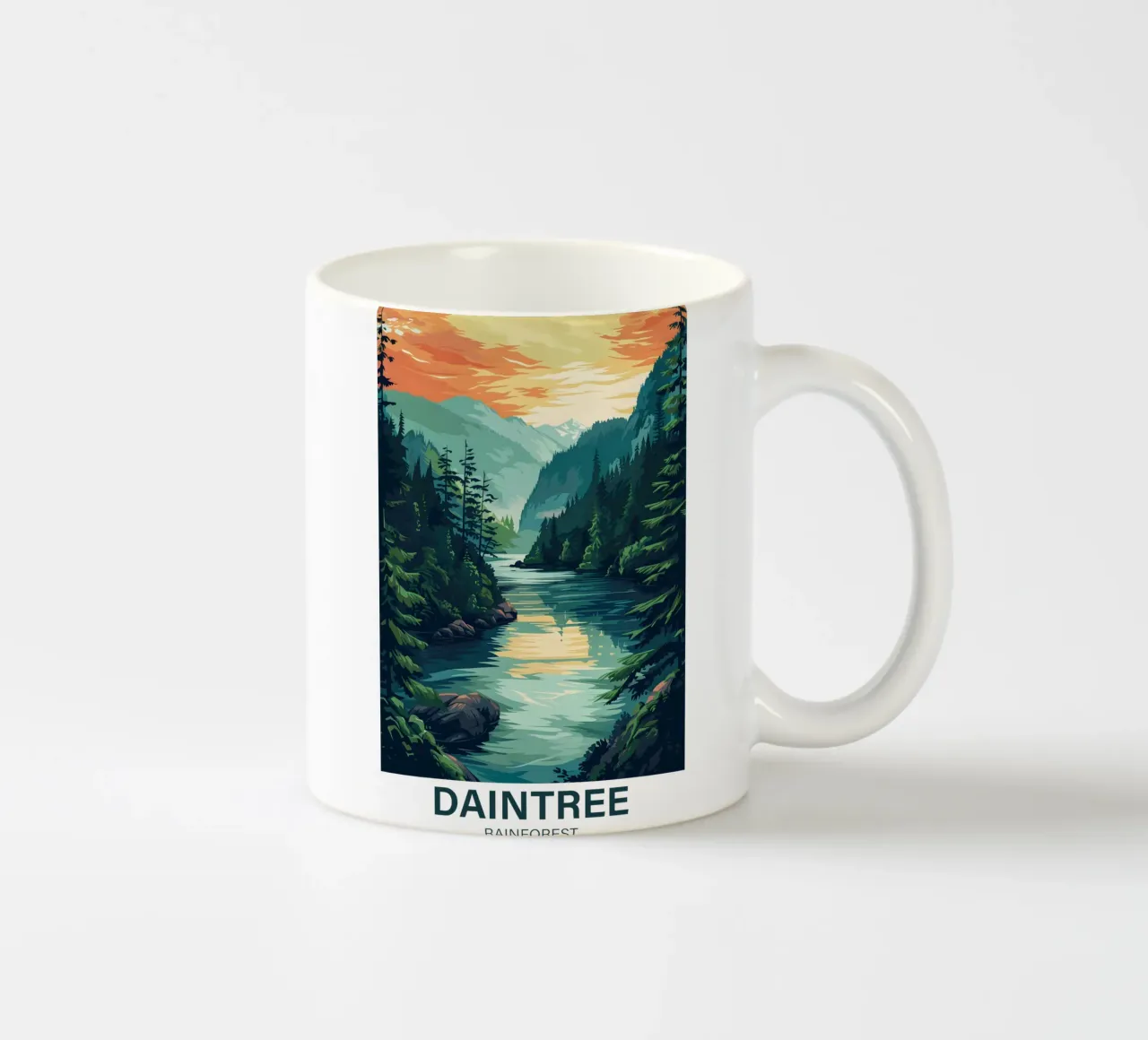 Foresta pluviale di Daintree tazza in ceramica da Wanderlust Vibes