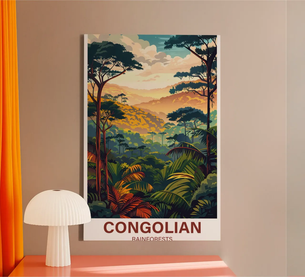 Congolese regenwouden canvas van Wanderlust Vibes