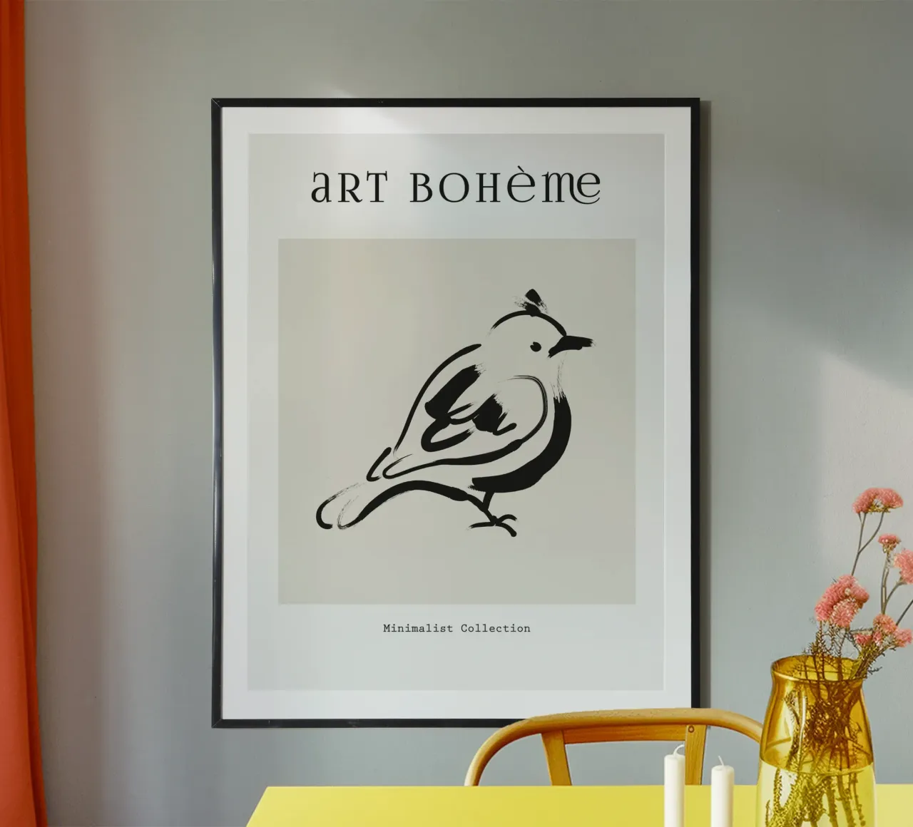 Harmonic Lines No 88 poster con telaio in plastica da treechild