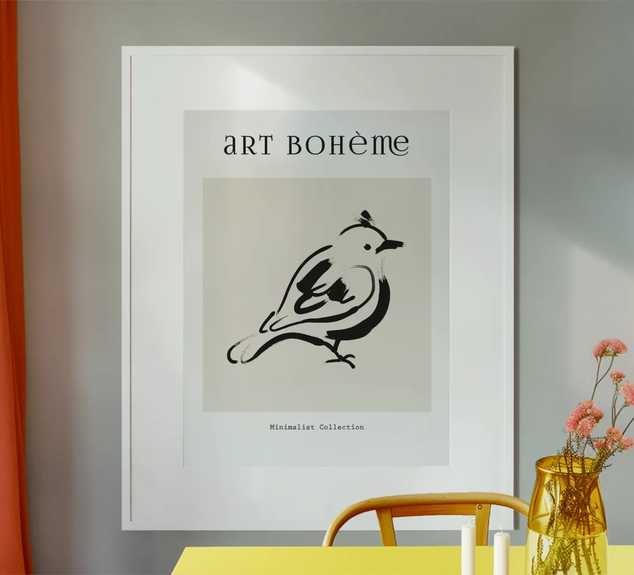 Harmonic Lines No 88 poster con telaio in plastica da treechild