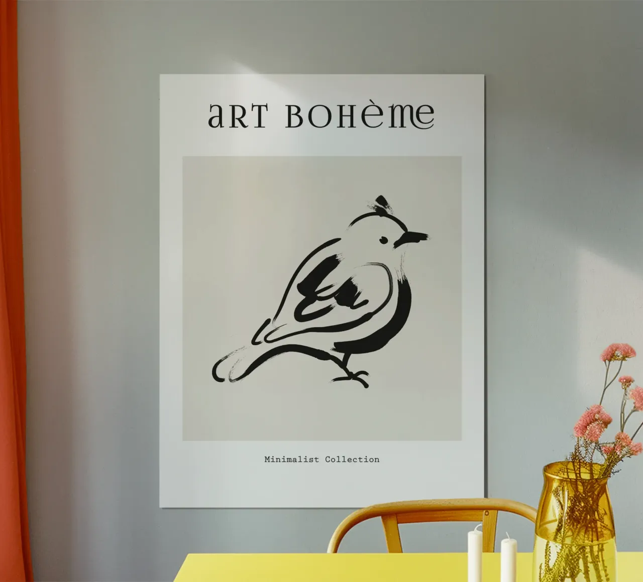 Harmonic Lines No 88 poster con telaio in plastica da treechild