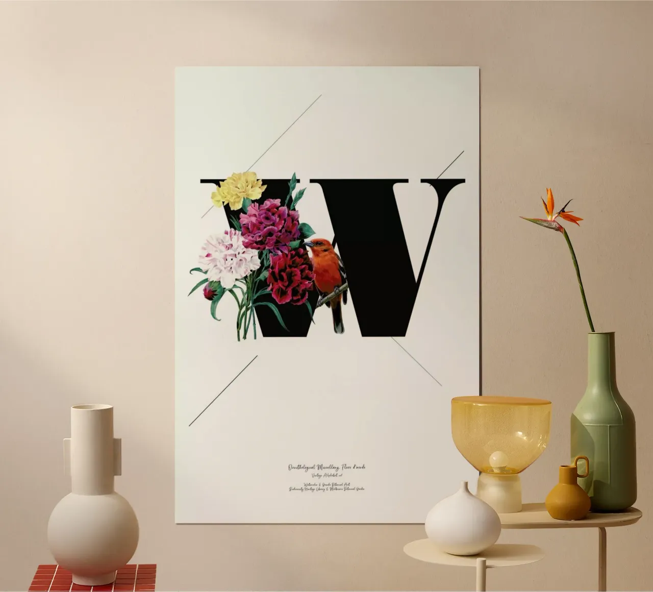 Botanical Alphabet - W carta hahnemühle da Froilein Juno