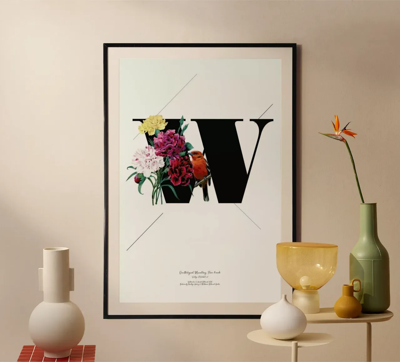 Botanical Alphabet - W carta hahnemühle da Froilein Juno