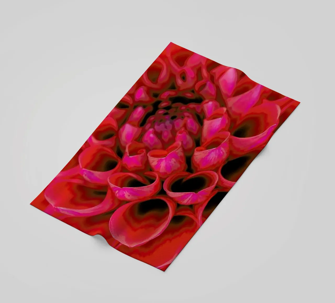 Red Dahlia telo mare da Curious Collections by Marielle Leenders
