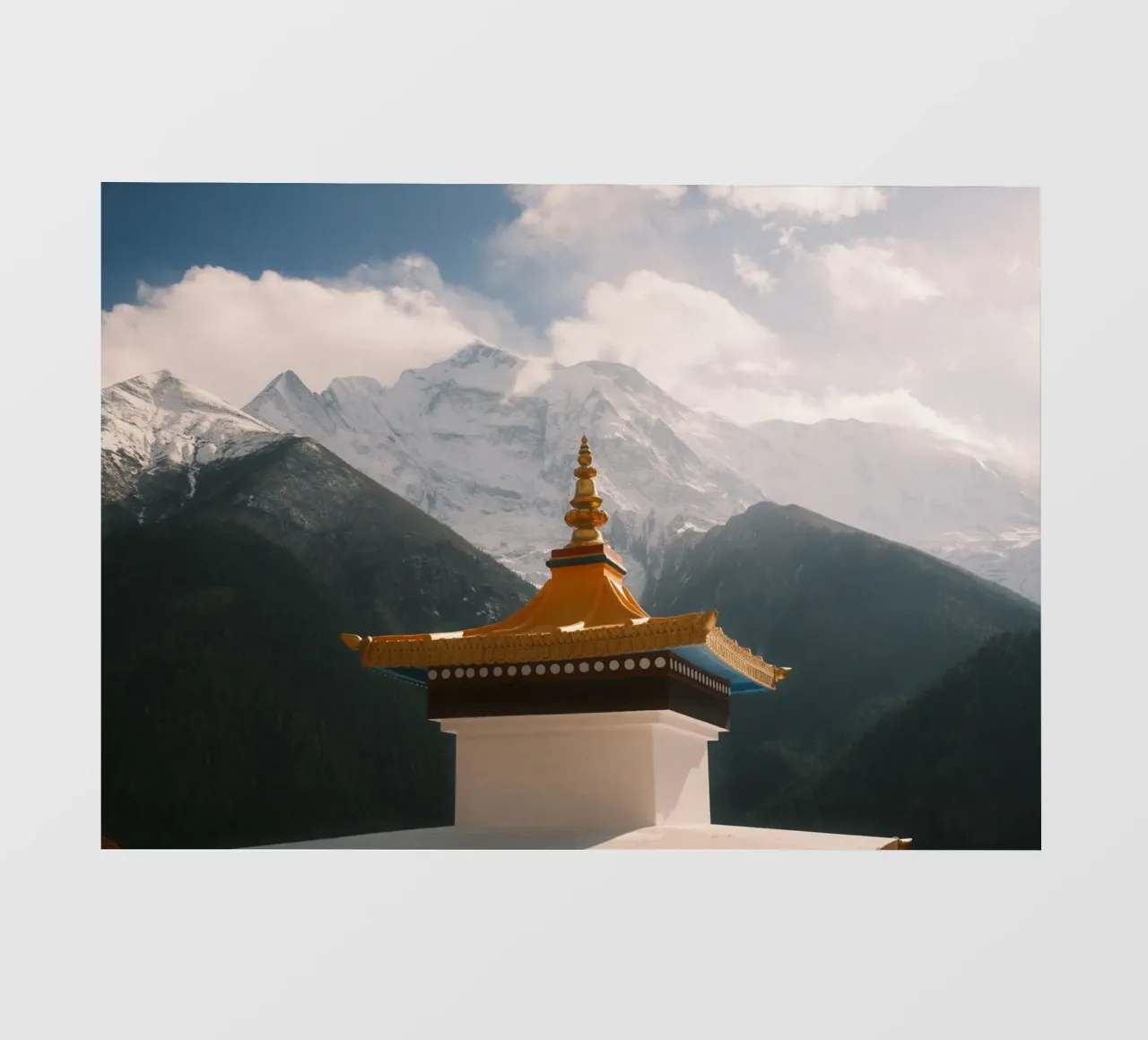Sacred Himalayan Peaks telo in pvc da FujiPrints