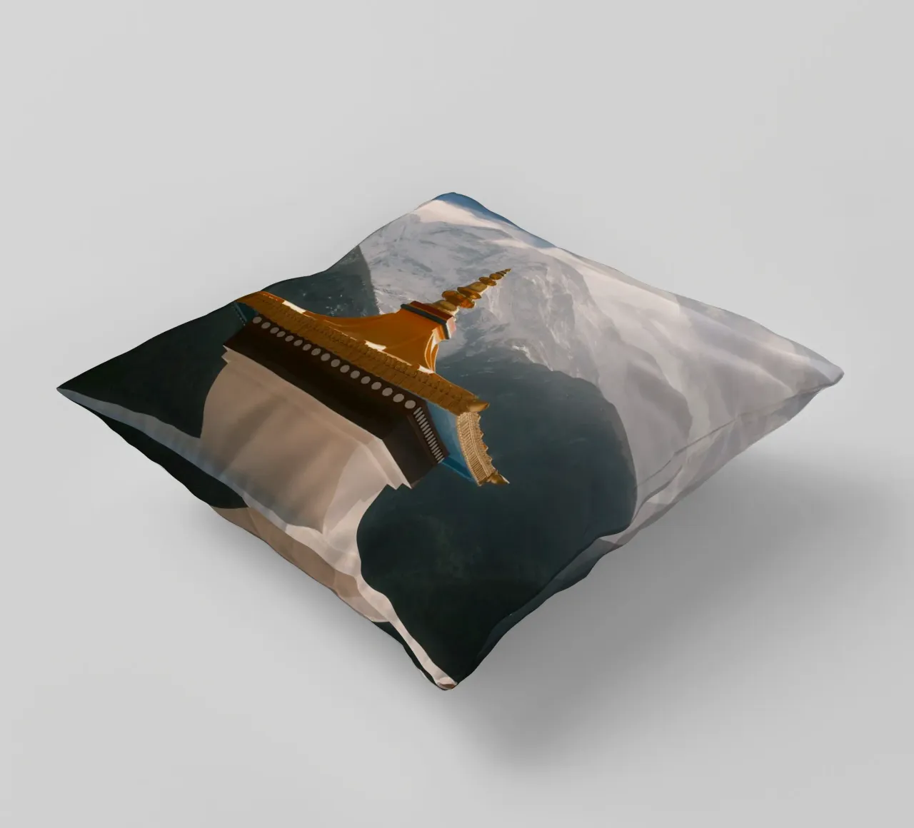 Sacred Himalayan Peaks cuscino da FujiPrints