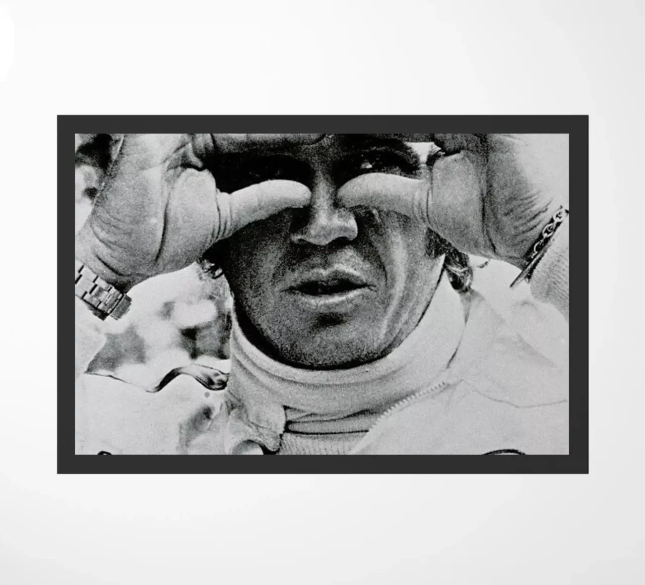 Steve McQueen in Le Mans, 1971 zerbino da Gallery Print and Art Limited