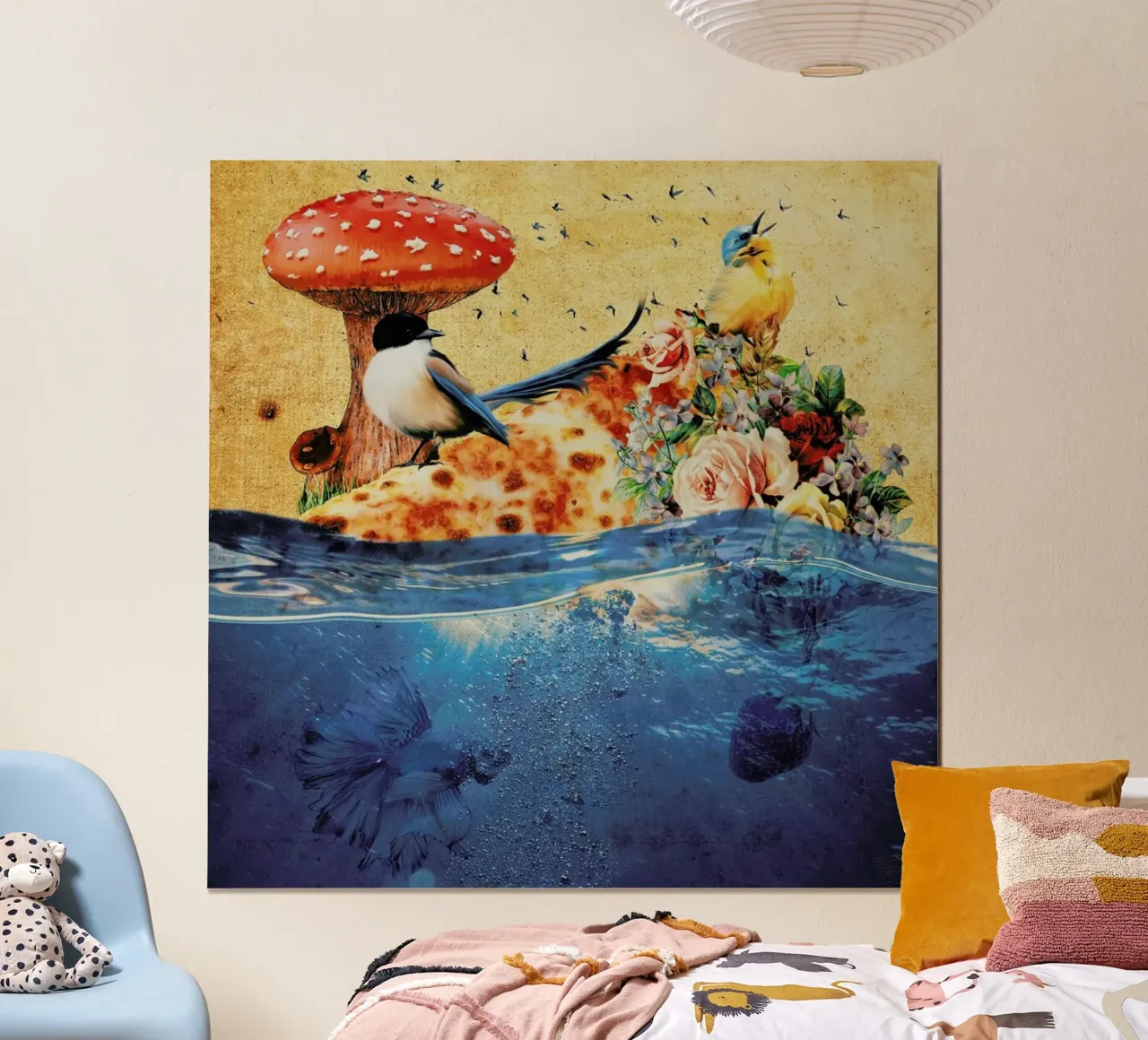 The Trip poster con telaio in legno da Design by Soph