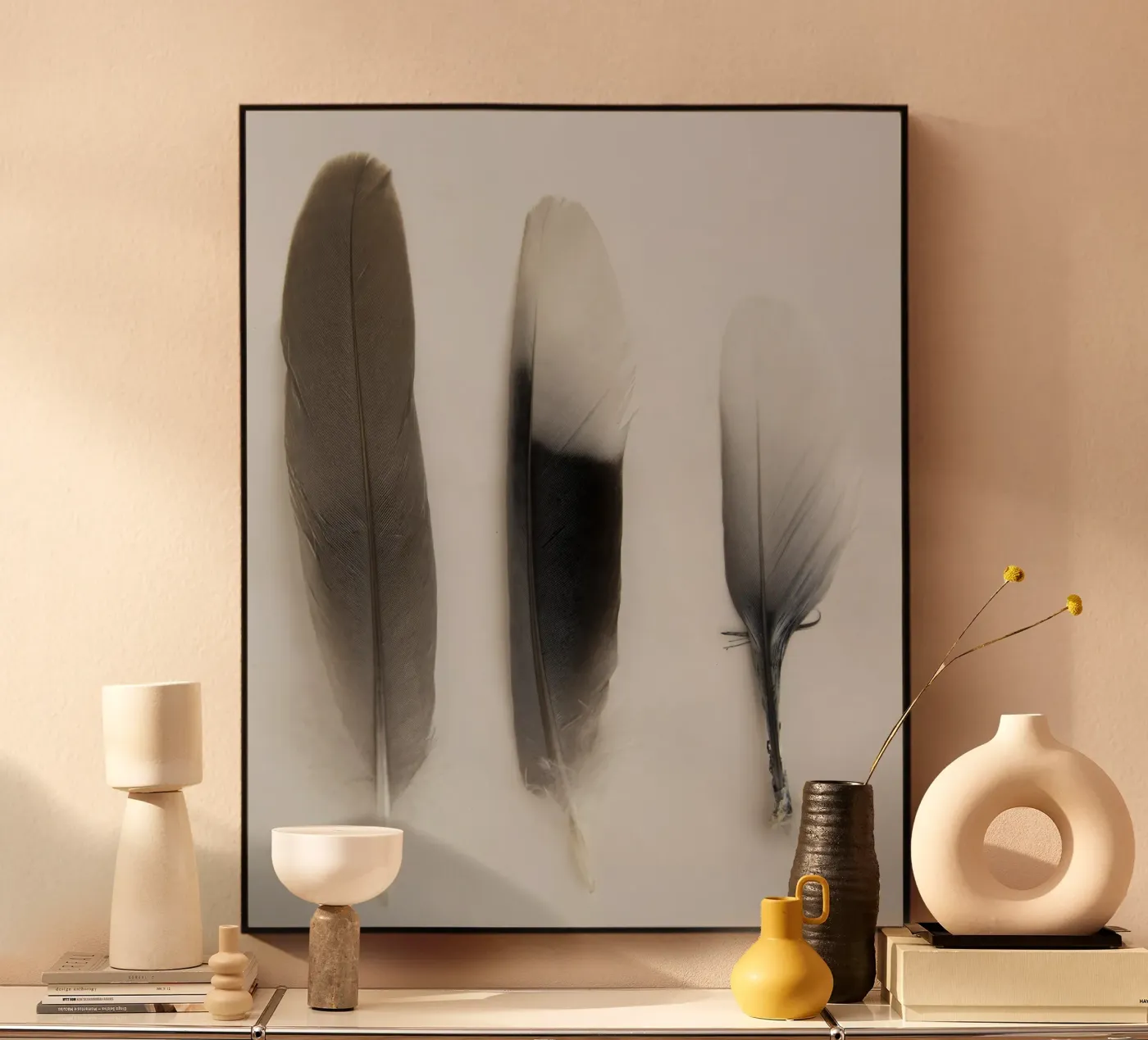 Feathers plexiglas de Teresa André