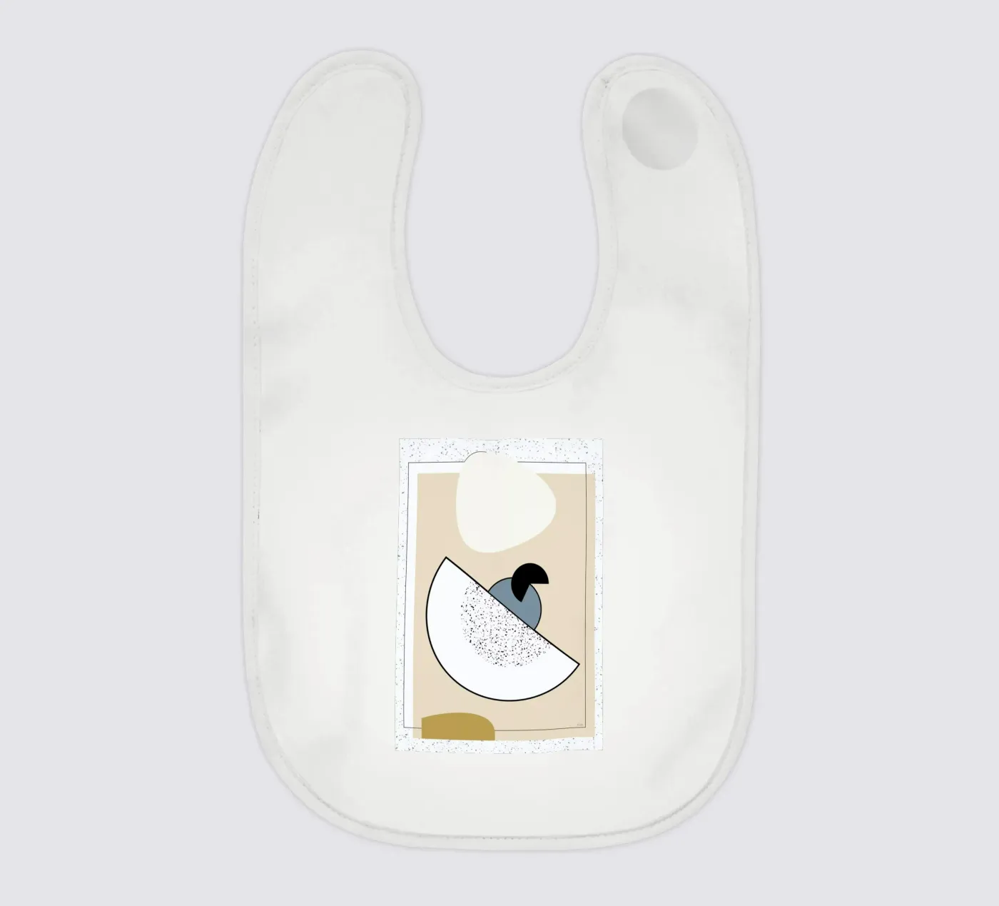 Geometric Shape 2 baby slabbetje van Linda Gobeta