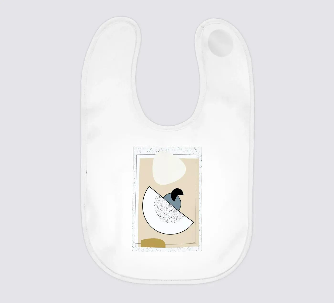 Geometric Shape 2 baby slabbetje van Linda Gobeta