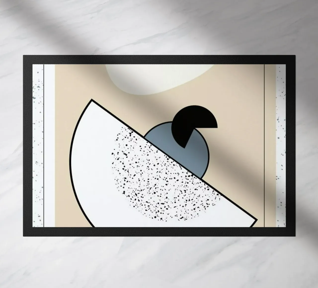 Geometric Shape 2 doormat by Linda Gobeta