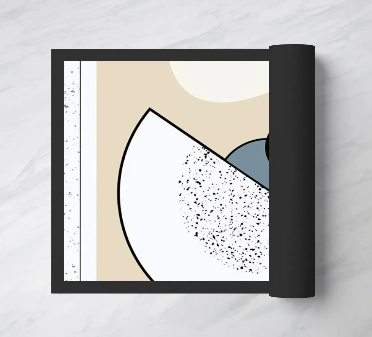 Geometric Shape 2 doormat by Linda Gobeta