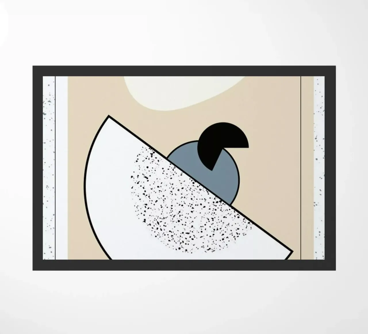 Geometric Shape 2 doormat by Linda Gobeta