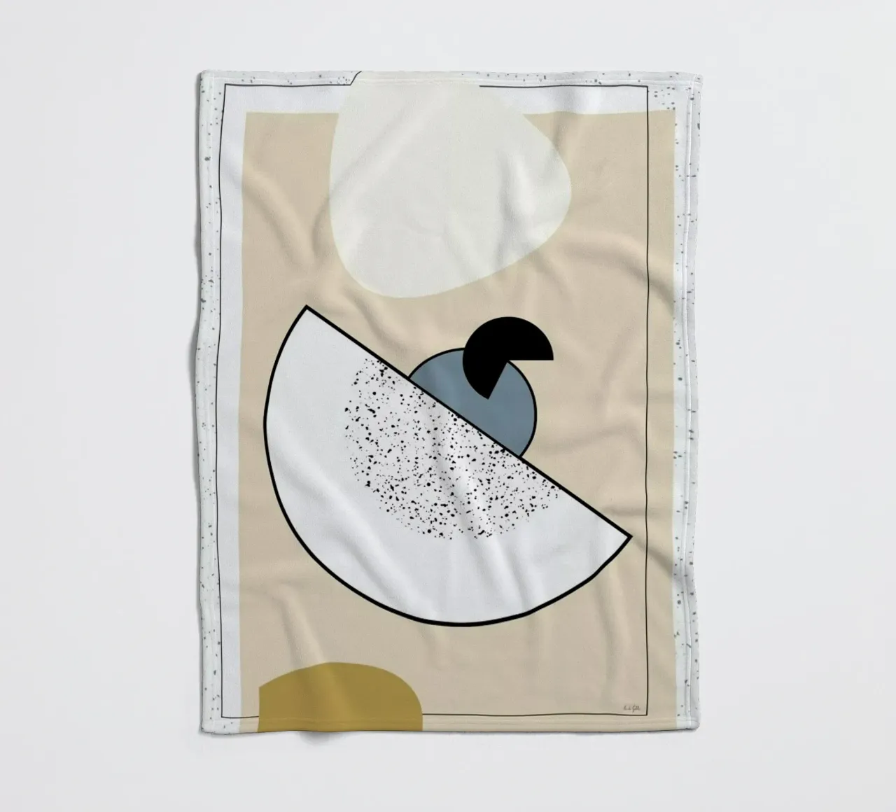 Geometric Shape 2 coperta in pile da Linda Gobeta