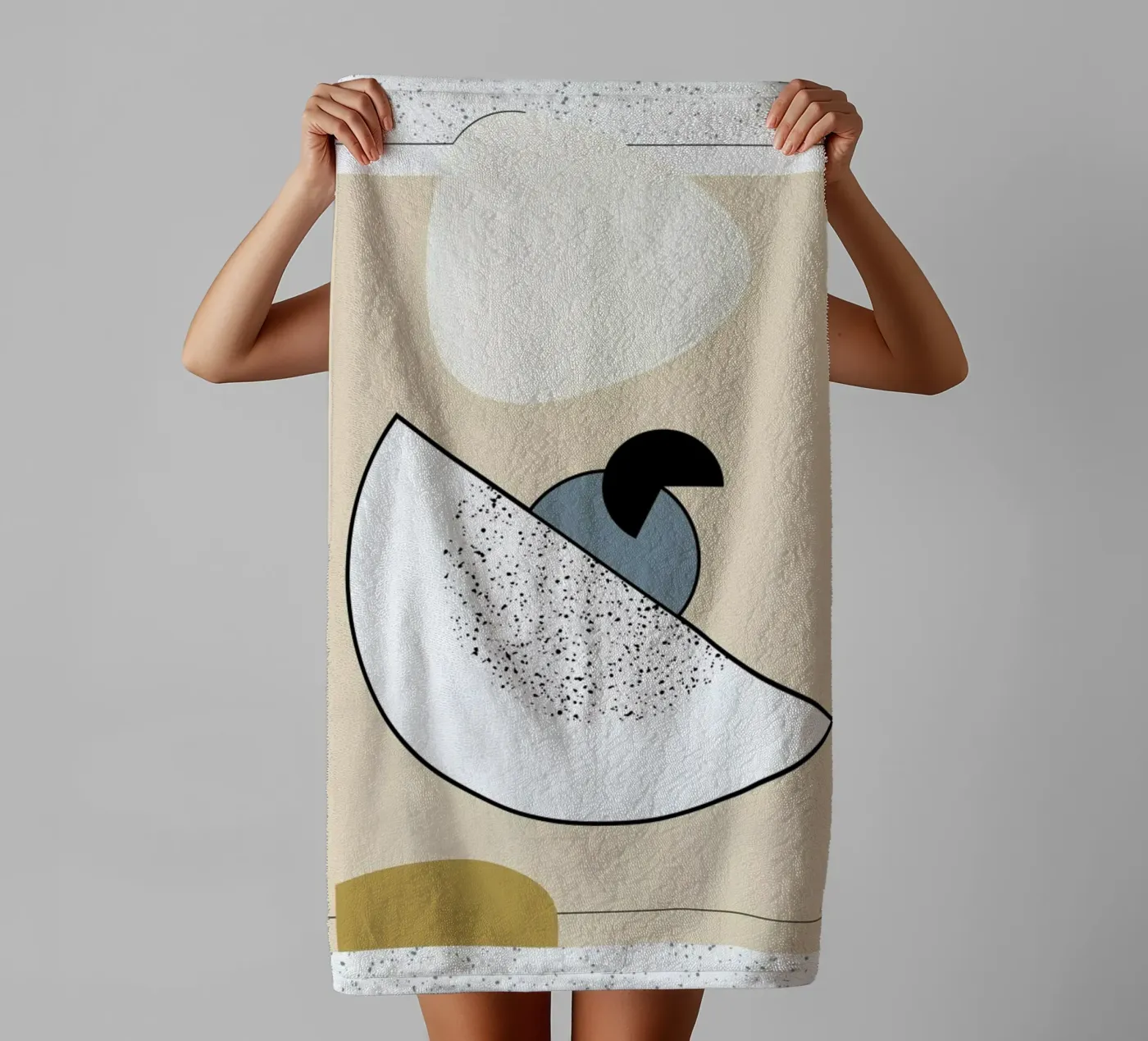 Geometric Shape 2 towel by Linda Gobeta