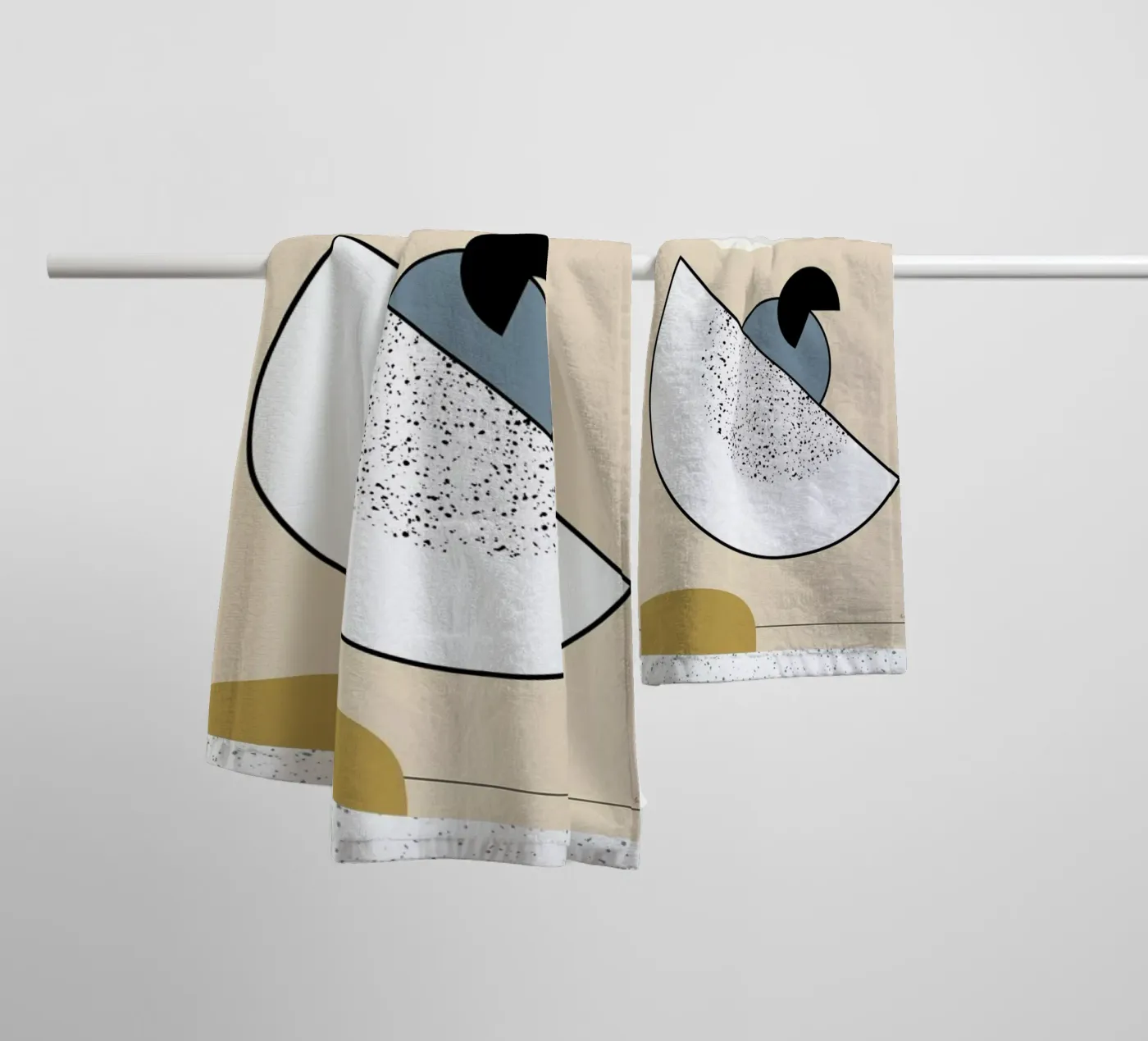 Geometric Shape 2 towel by Linda Gobeta