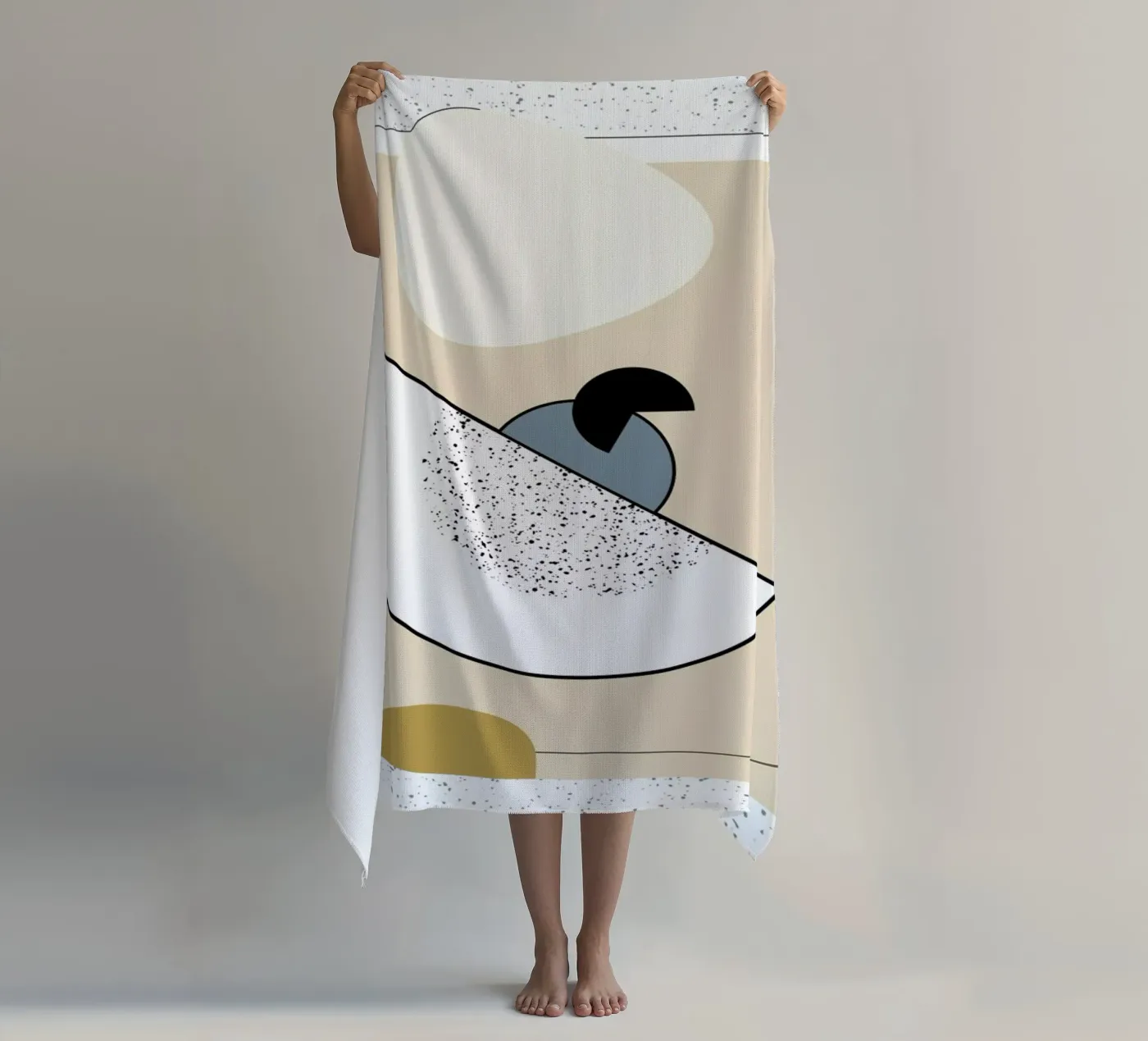 Geometric Shape 2 Strandtuch von Linda Gobeta