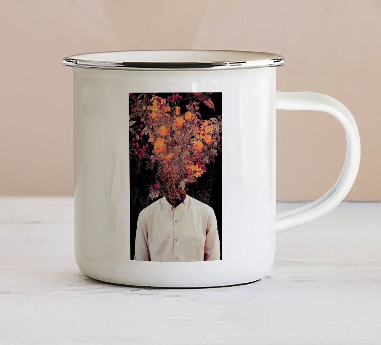 Bloom tazza in smalto da Frank Moth