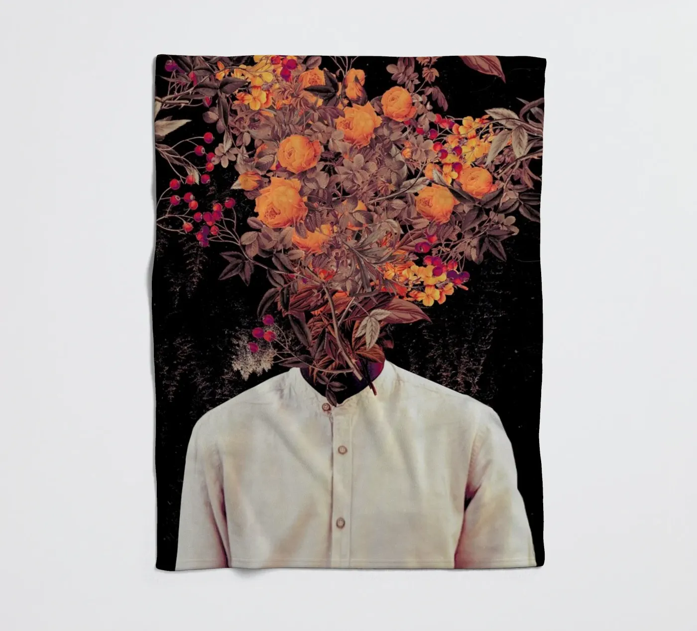 Bloom Fleecedecke von Frank Moth