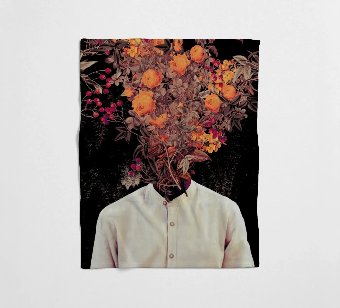 Bloom Fleecedecke von Frank Moth