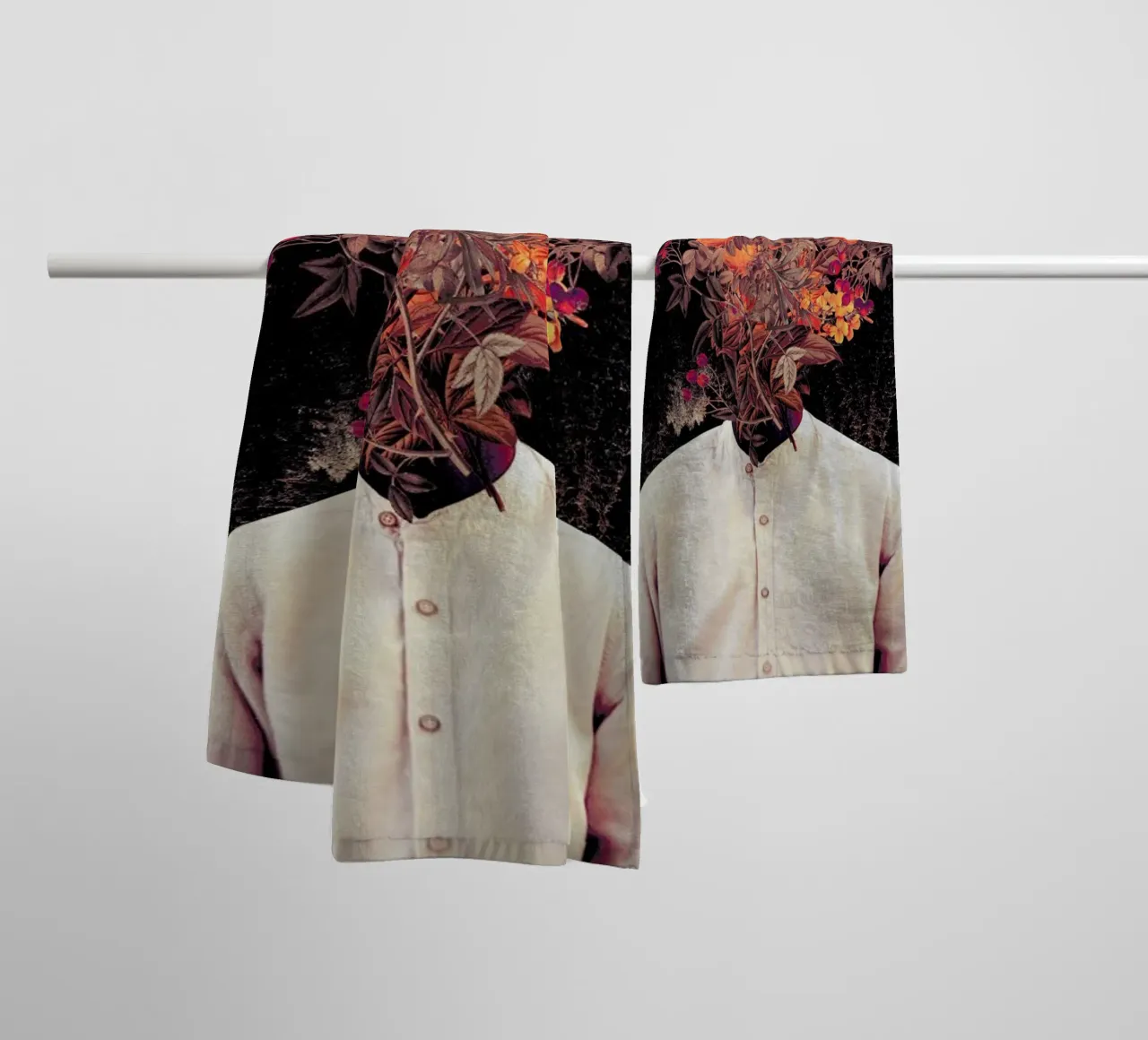 Bloom badhanddoek van Frank Moth