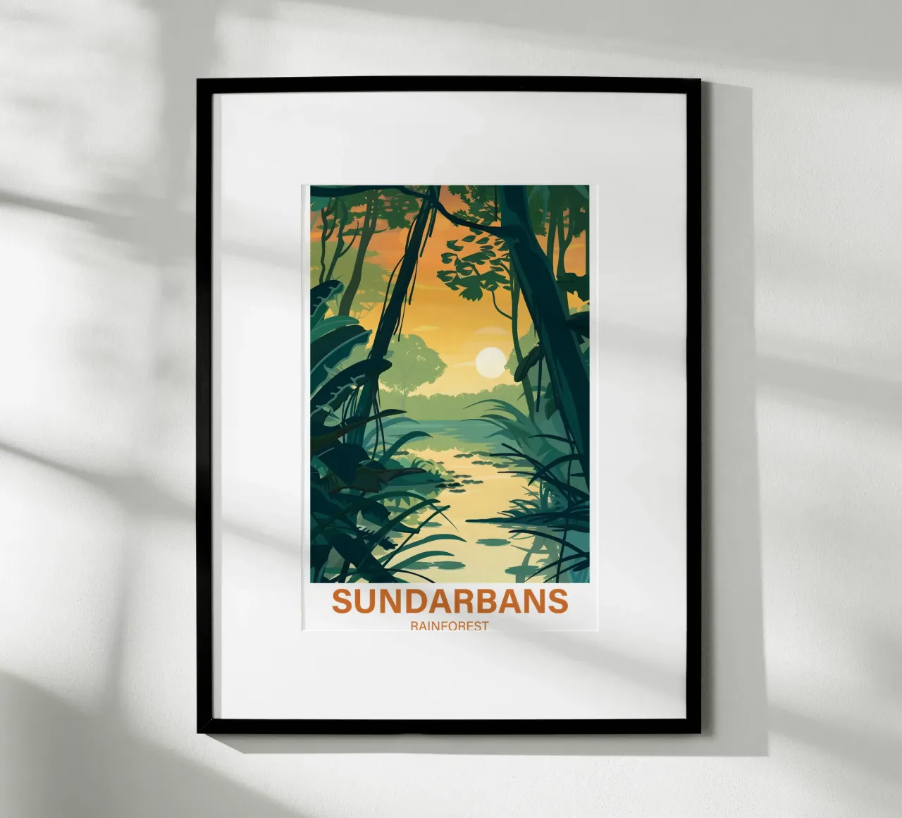 Foresta pluviale di Sundarbans carta hahnemühle da Wanderlust Vibes