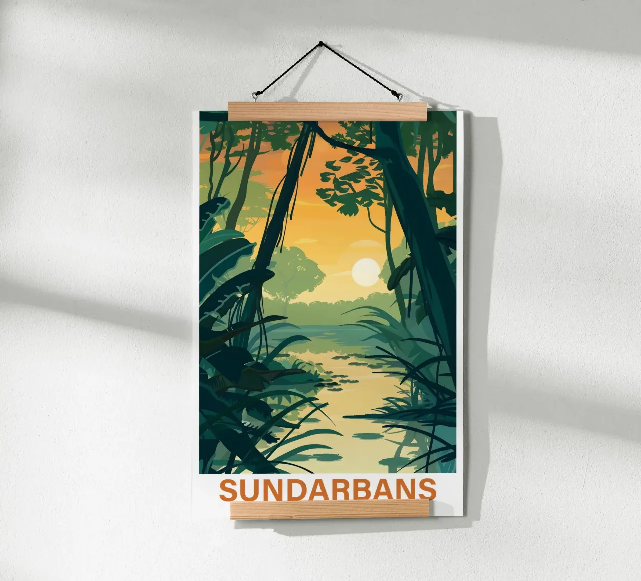 Foresta pluviale di Sundarbans carta hahnemühle da Wanderlust Vibes
