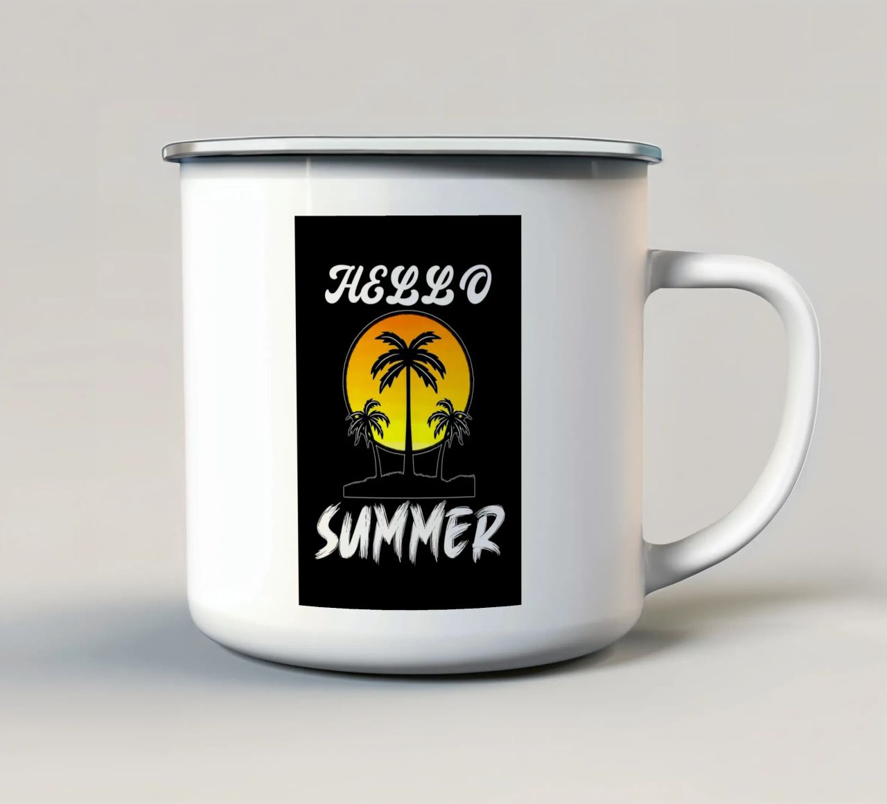 Hello Summer tazza in smalto da Sebastain