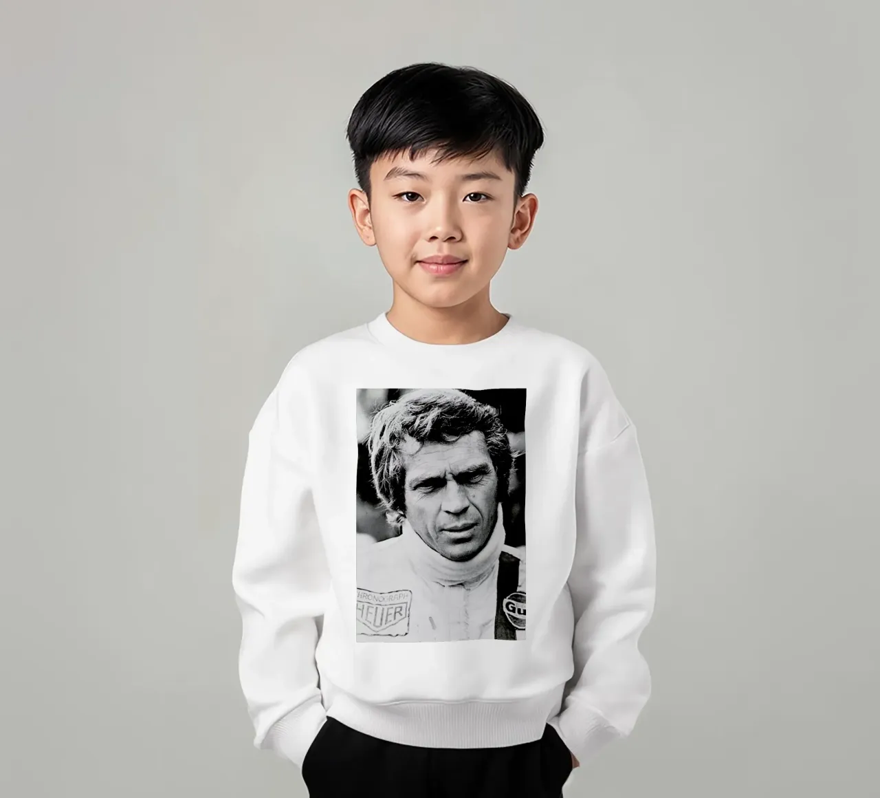 Steve McQueen in Le Mans 2, 1971 felpa bambino da Gallery Print and Art Limited