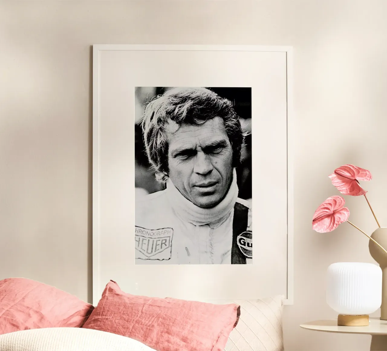 Steve McQueen in Le Mans 2, 1971 carta hahnemühle da Gallery Print and Art Limited