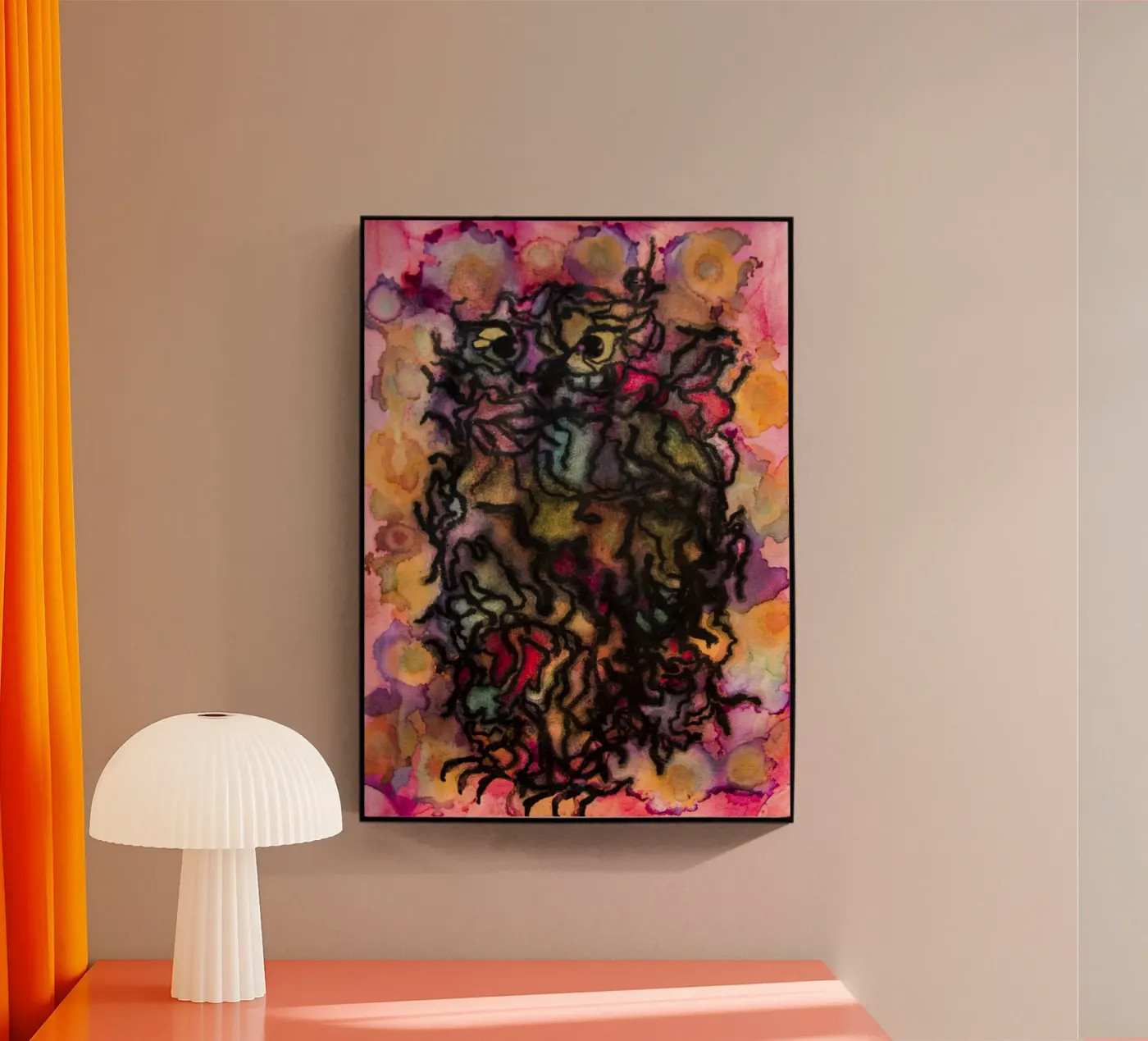 Eule Acryl-Glas von Teresa André