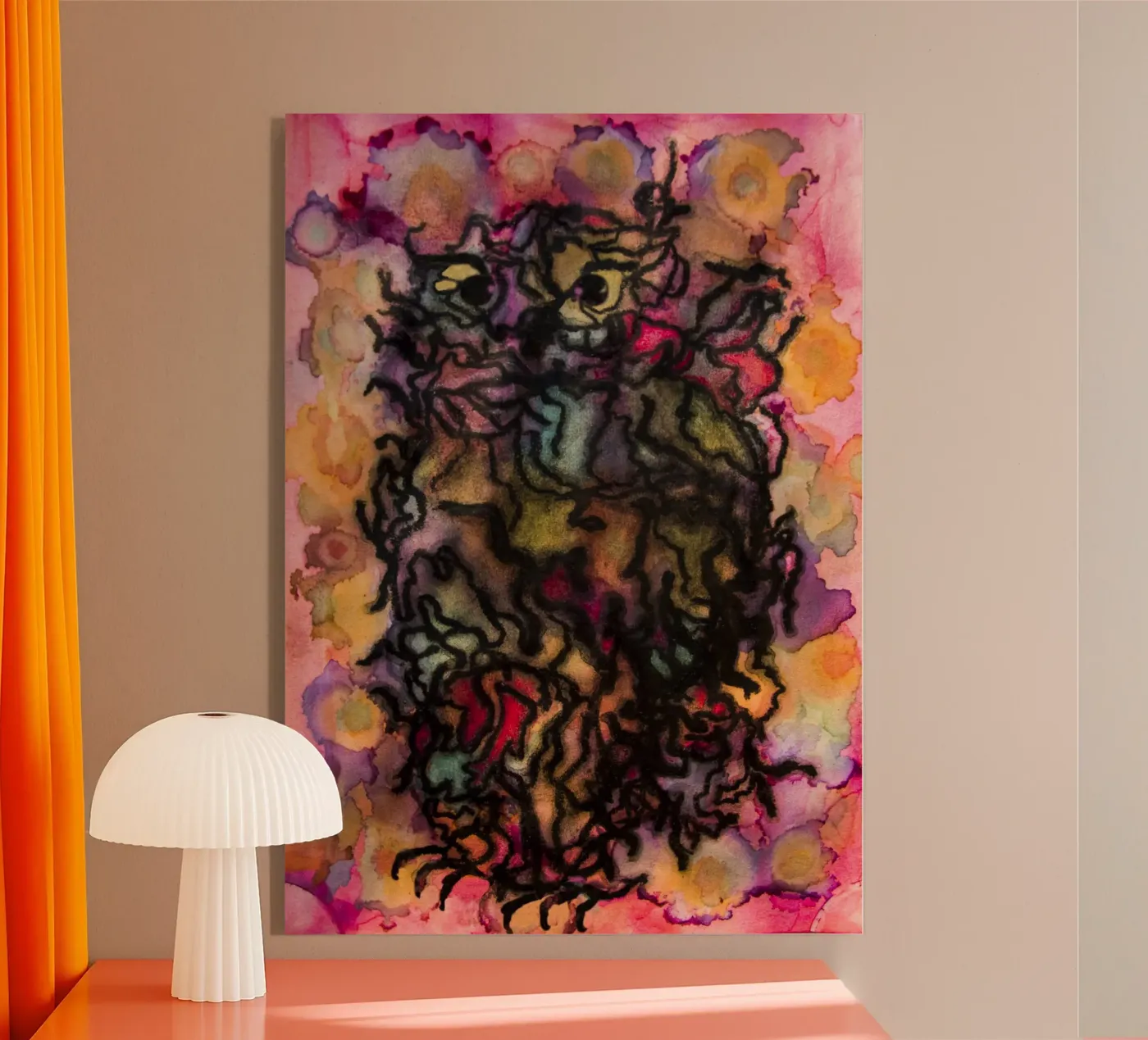 Eule Acryl-Glas von Teresa André