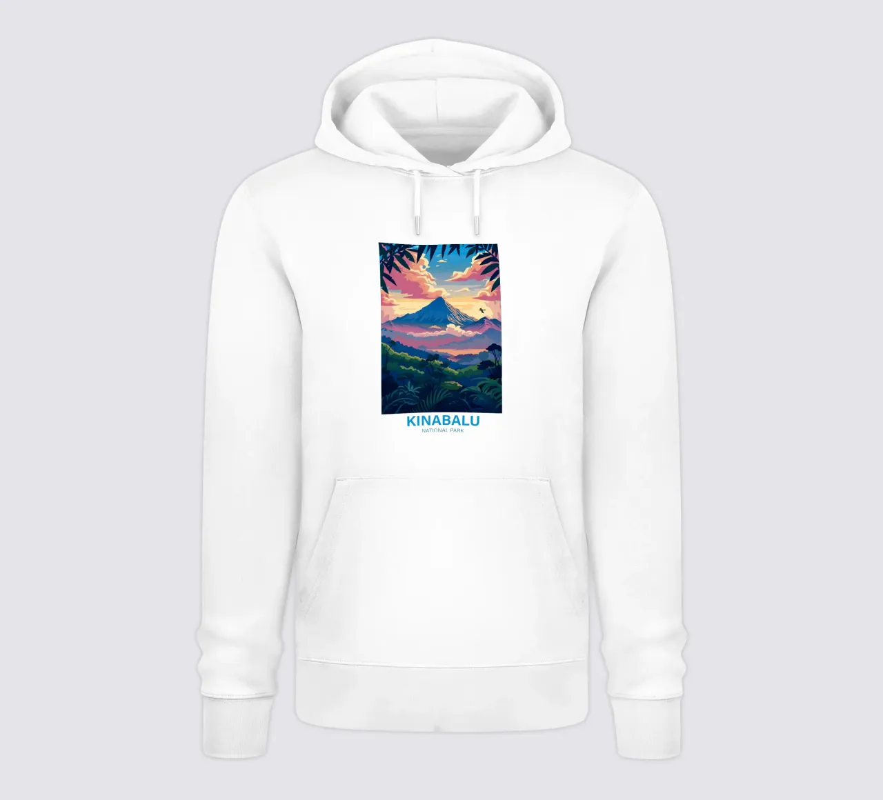 Parco nazionale di Kinabalu felpa con cappuccio da Wanderlust Vibes