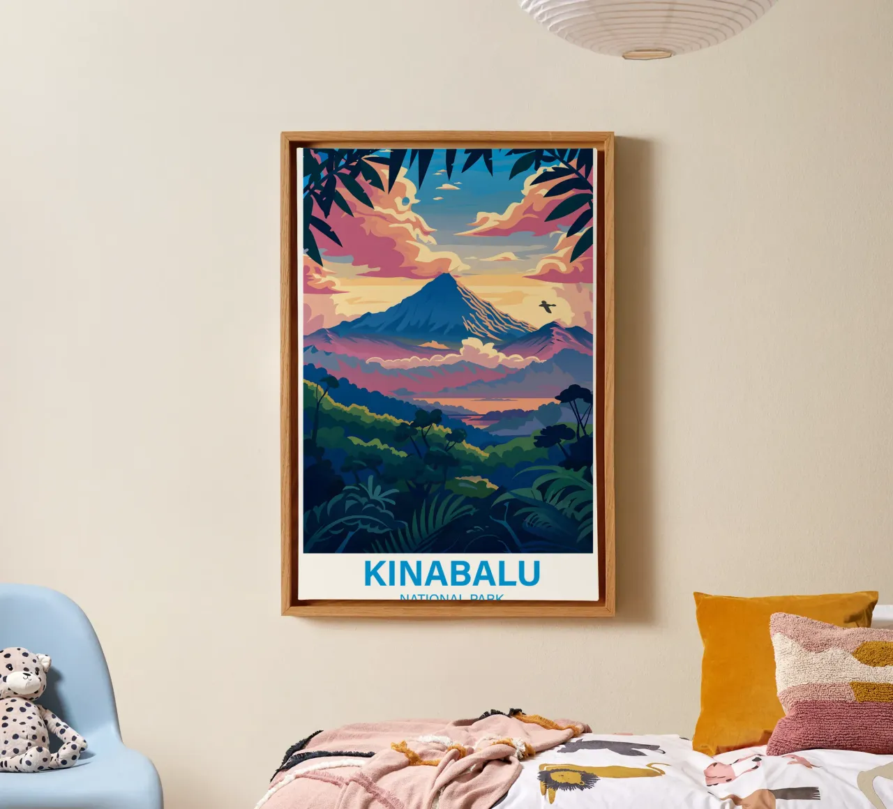 Kinabalu National Park, Malaysia canvas with Floater frame by Wanderlust Vibes