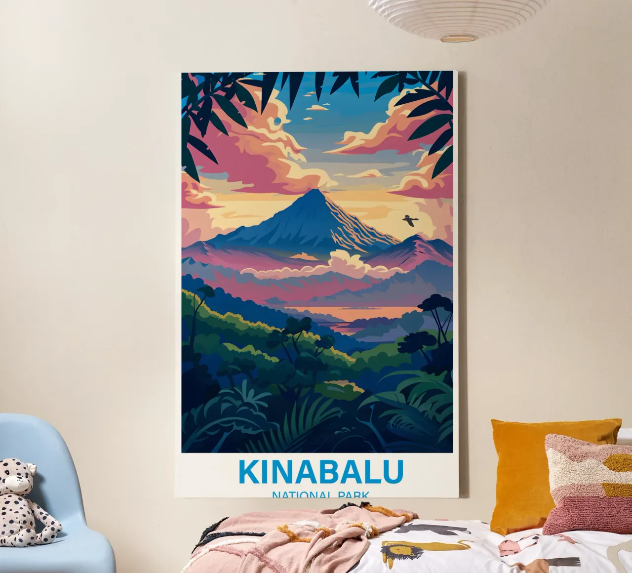 Kinabalu National Park, Malaysia canvas with Floater frame by Wanderlust Vibes
