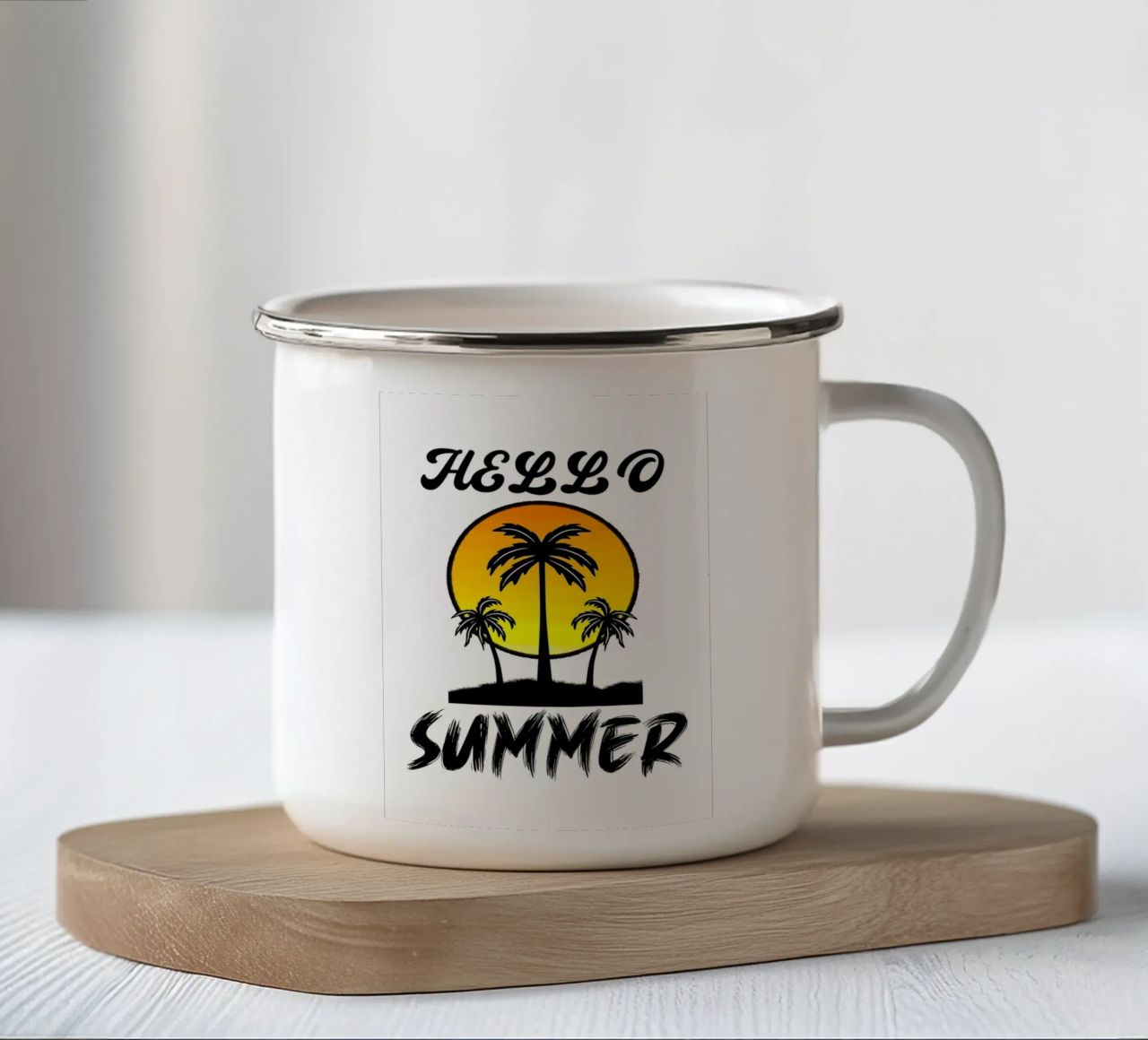 Hello Summer tazza in smalto da Sebastain