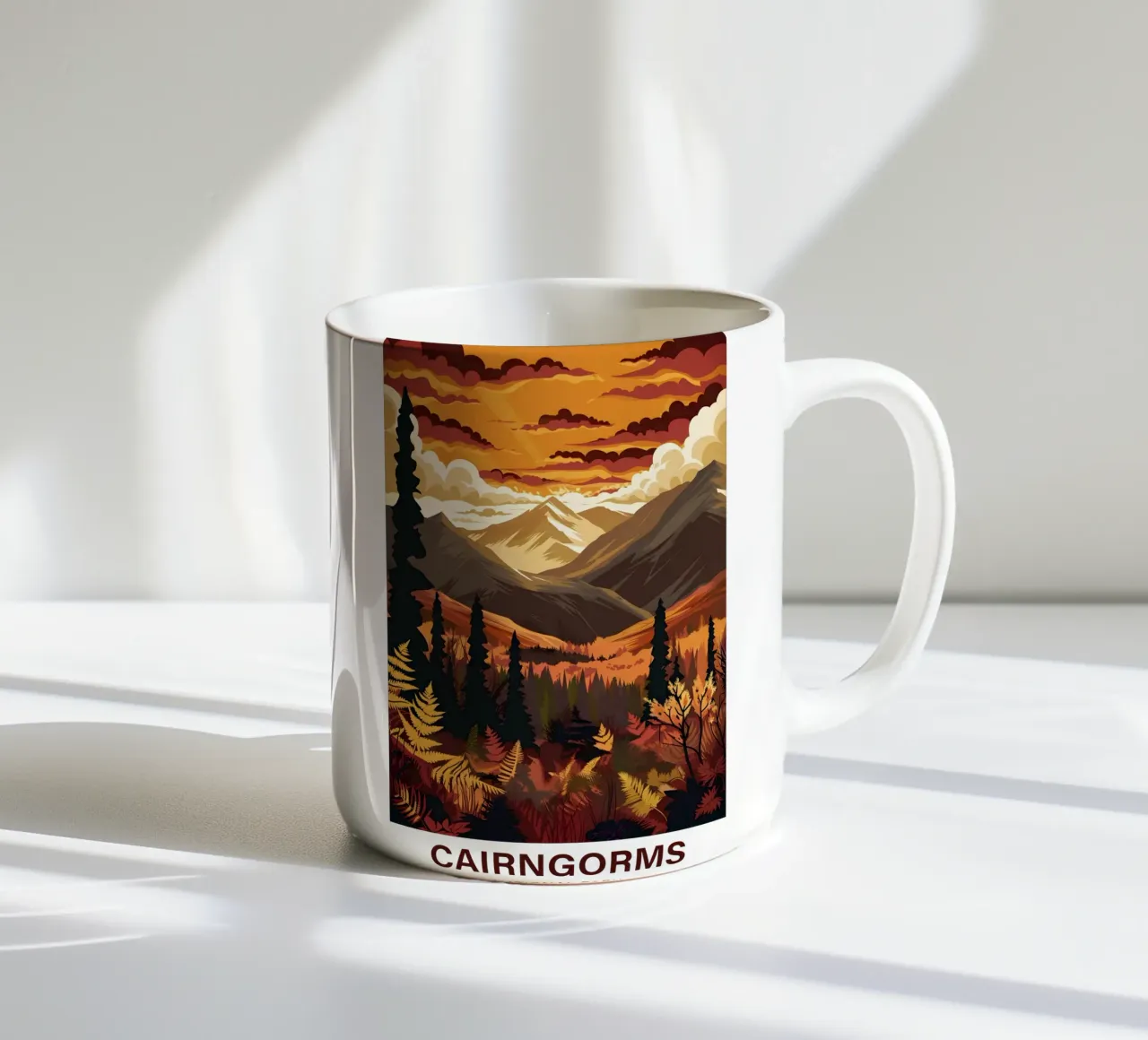 Parco nazionale dei Cairngorms tazza in ceramica da Wanderlust Vibes