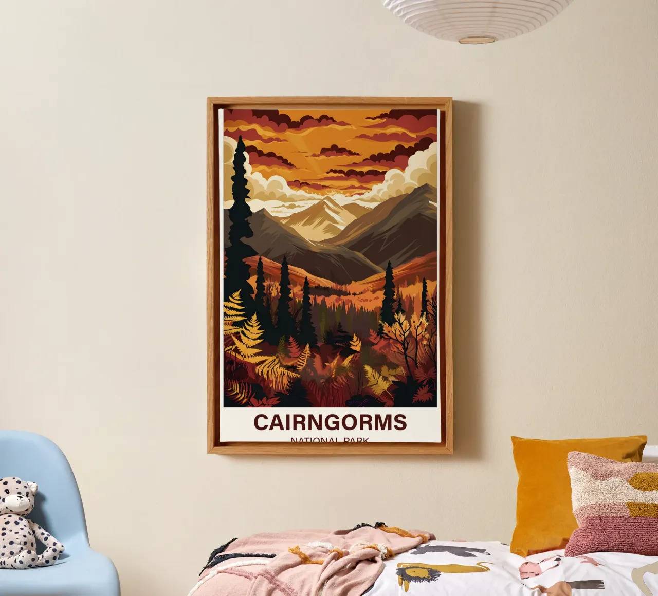 Parco nazionale dei Cairngorms, Regno Unito tela con Cornice a cassetta da Wanderlust Vibes