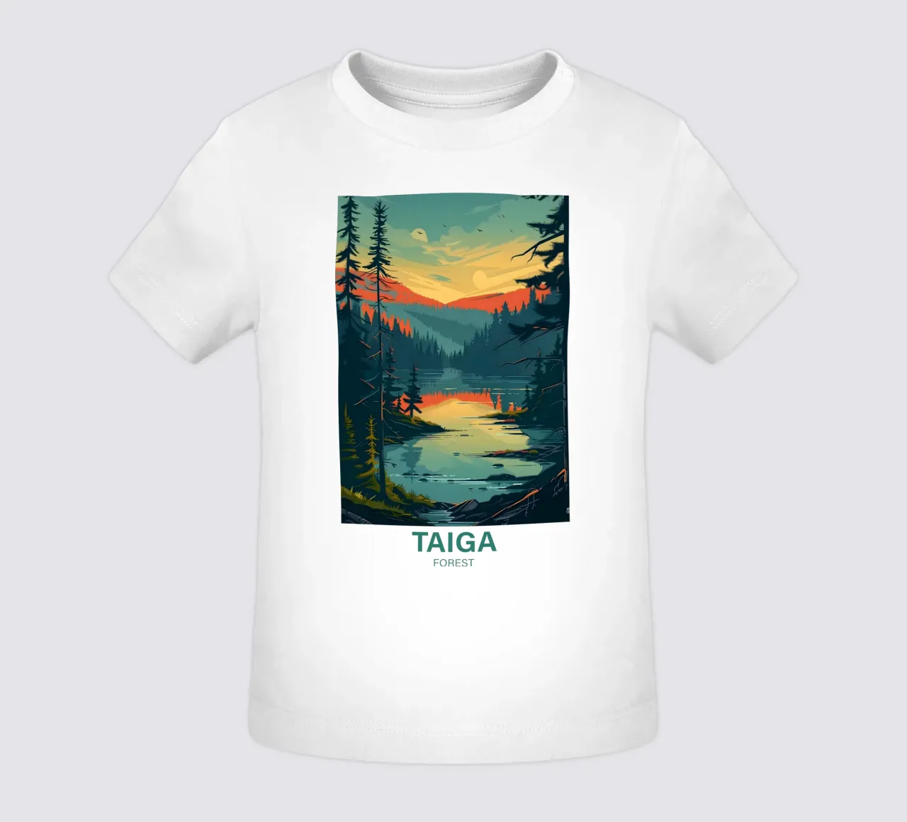 Foresta di Taiga maglietta neonato da Wanderlust Vibes