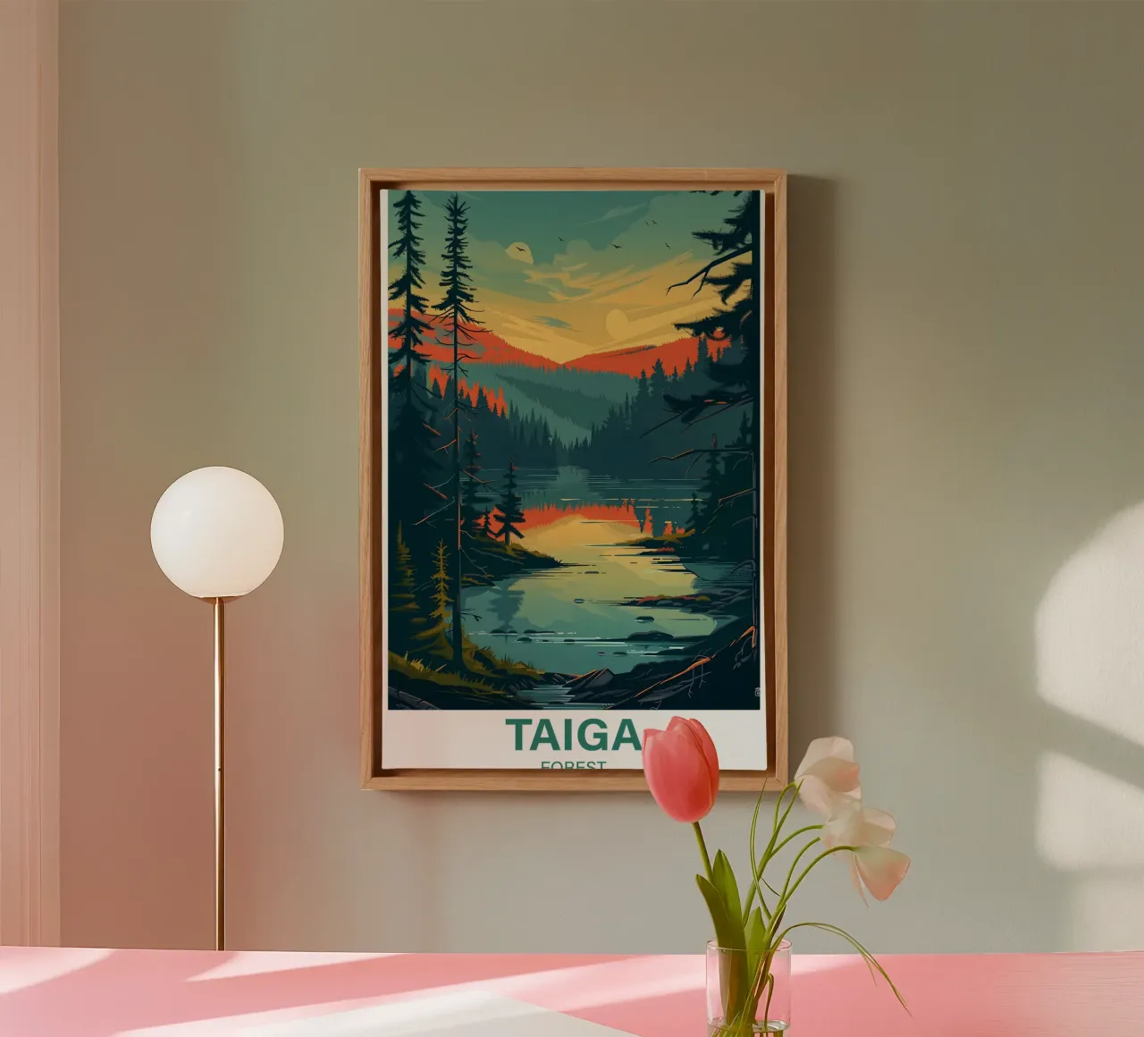 Taiga Forest canvas by Wanderlust Vibes