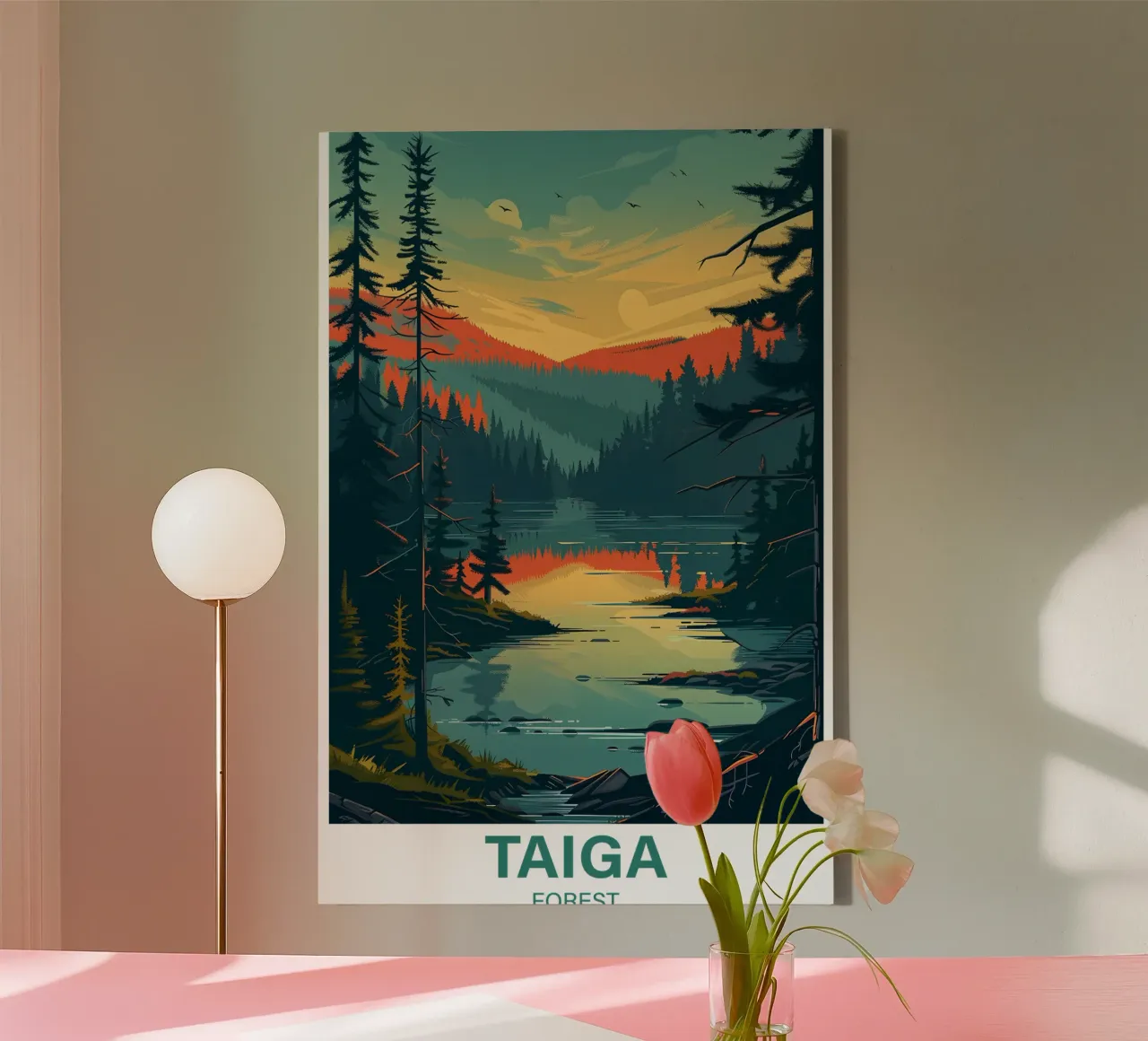 Taiga Forest canvas by Wanderlust Vibes