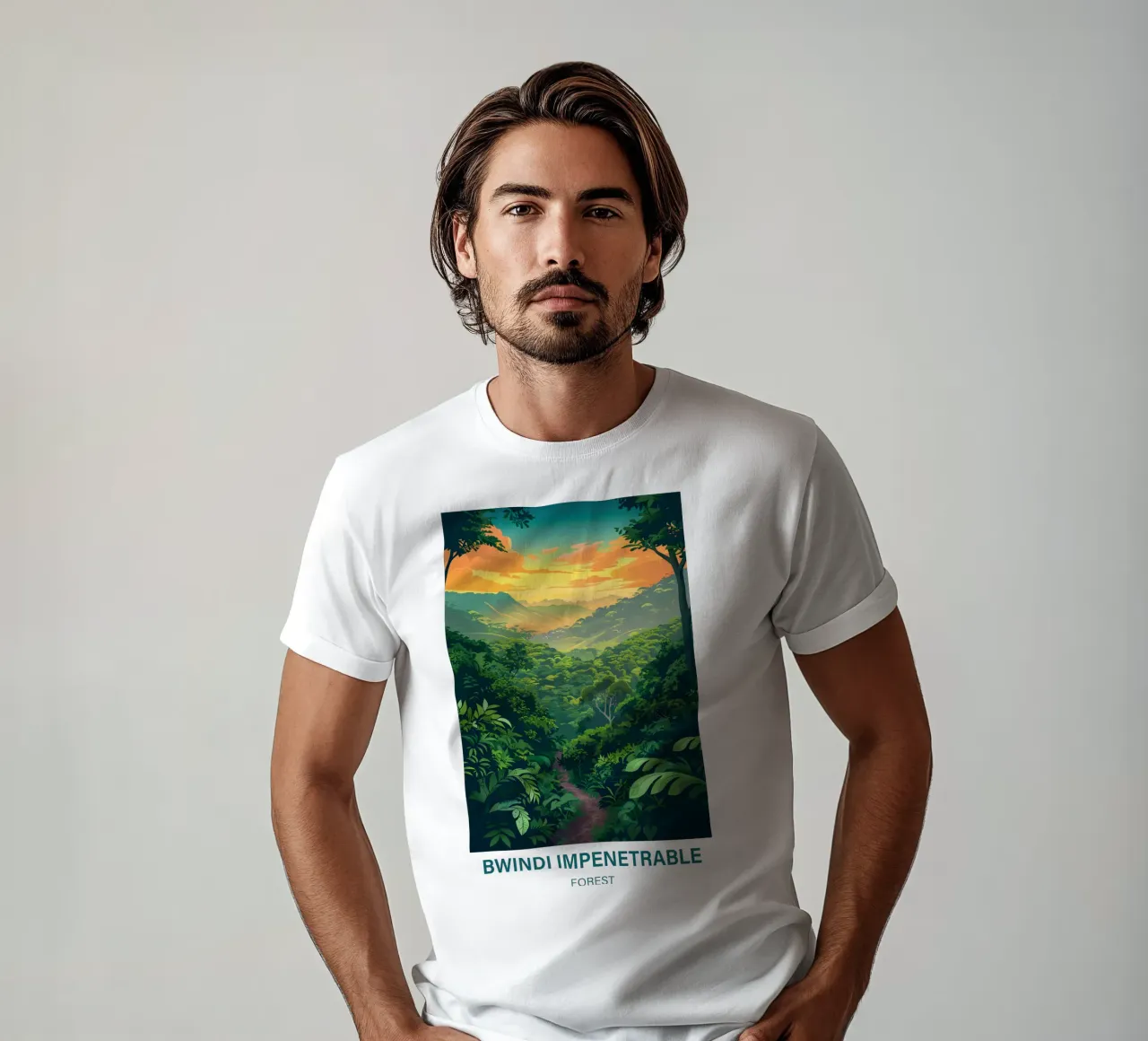 Foresta impenetrabile di Bwindi t-shirt da Wanderlust Vibes