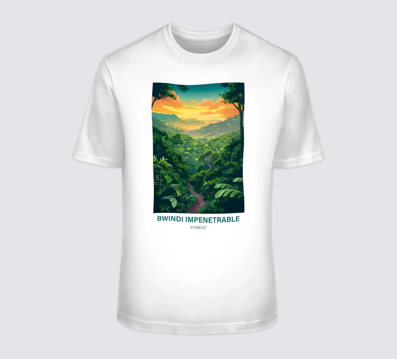 Foresta impenetrabile di Bwindi t-shirt da Wanderlust Vibes