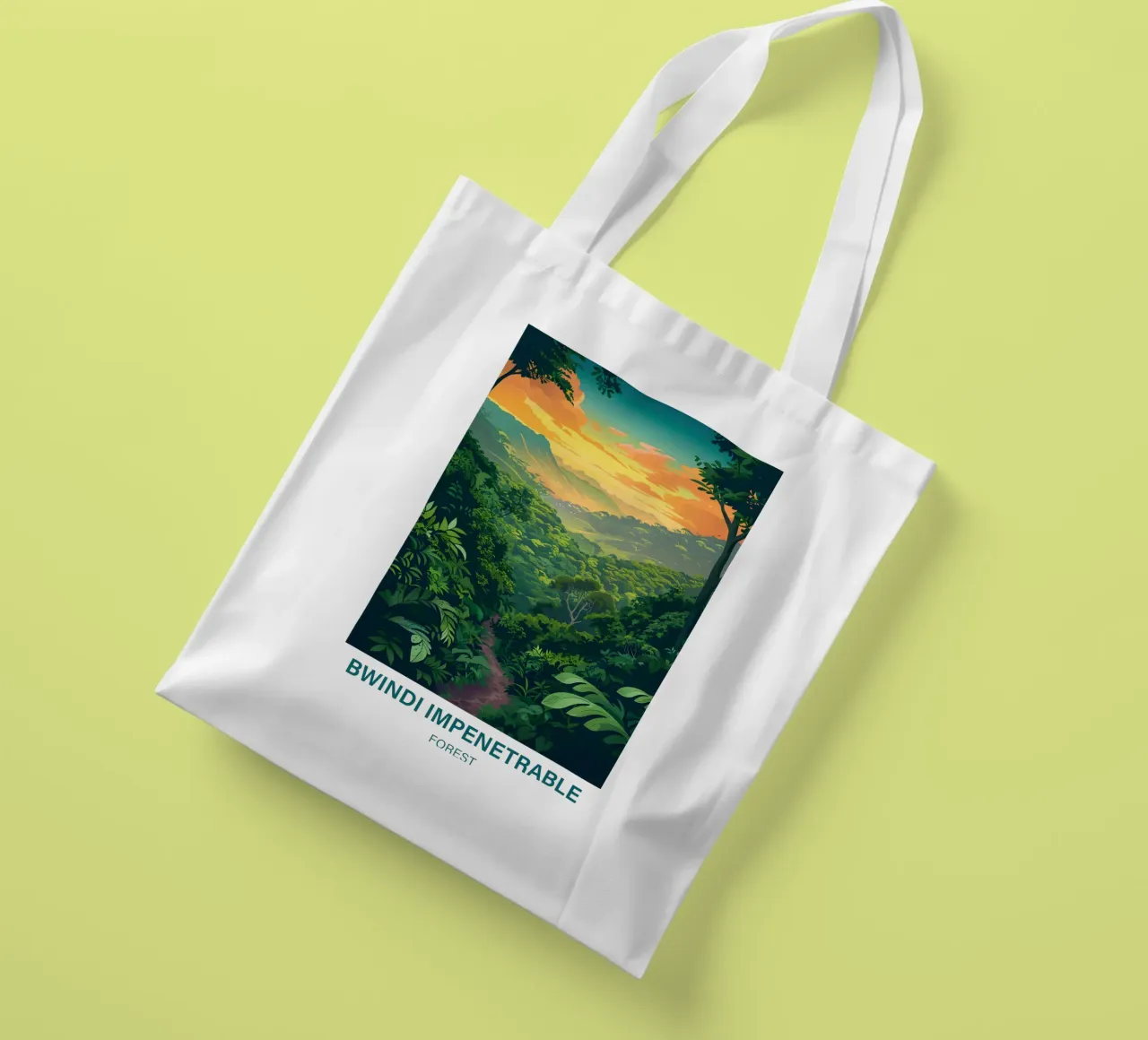 Foresta impenetrabile di Bwindi borsa in juta da Wanderlust Vibes