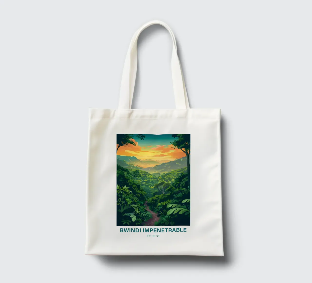 Foresta impenetrabile di Bwindi borsa in juta da Wanderlust Vibes