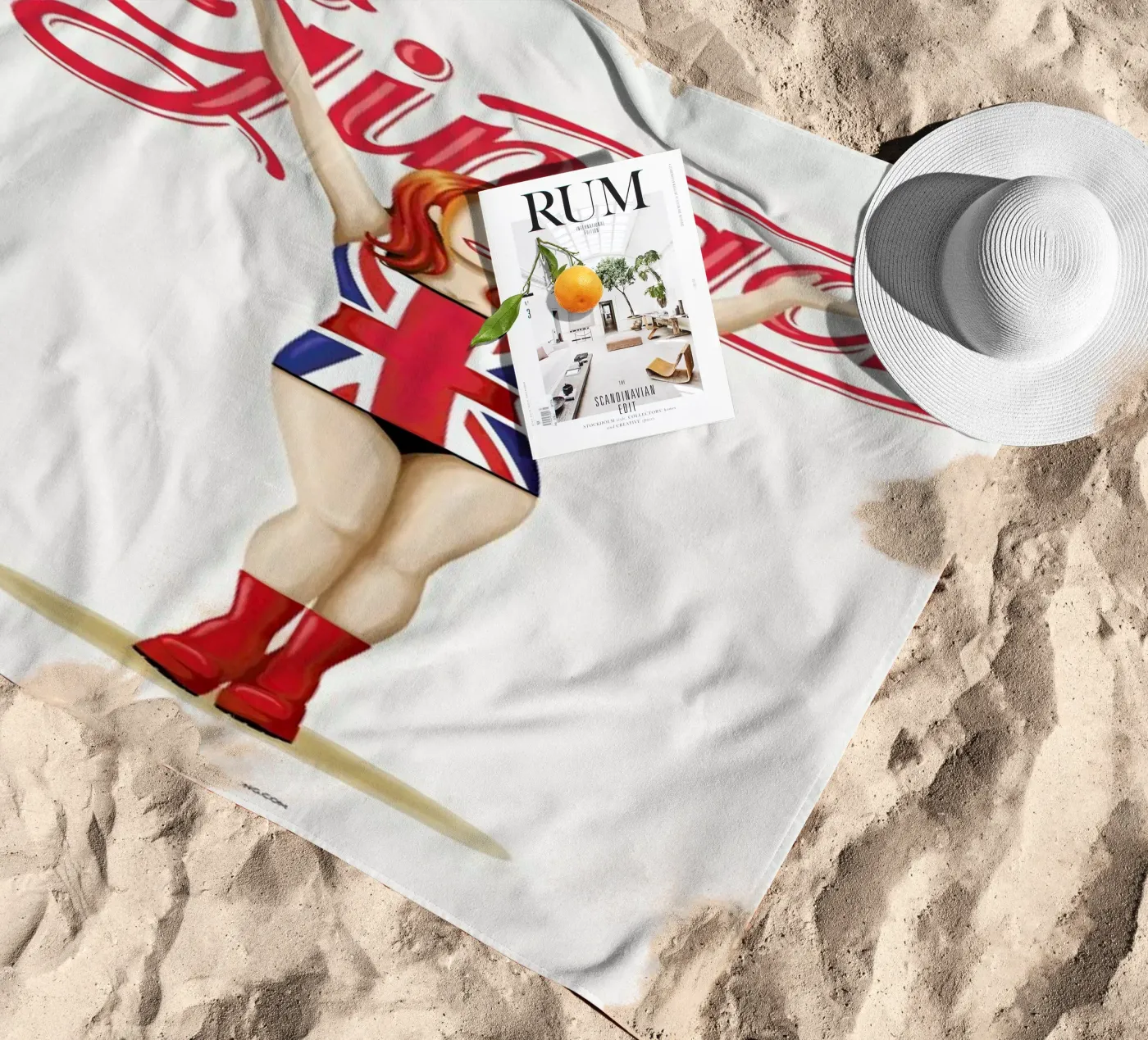 Ginger Strandtuch von Nour Tohme