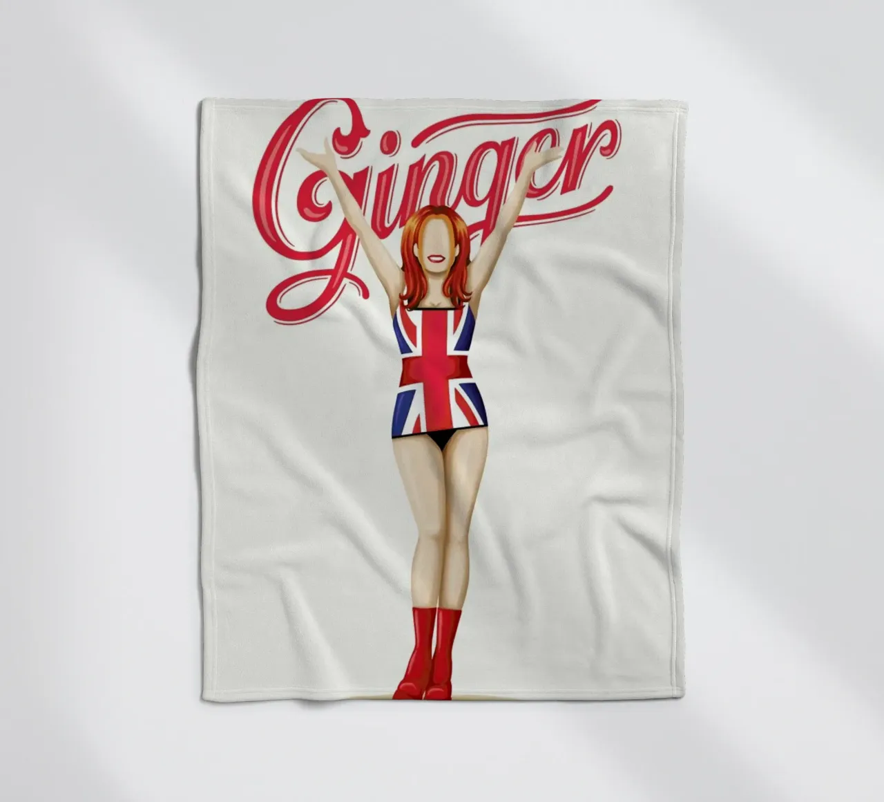 Ginger Fleecedecke von Nour Tohme