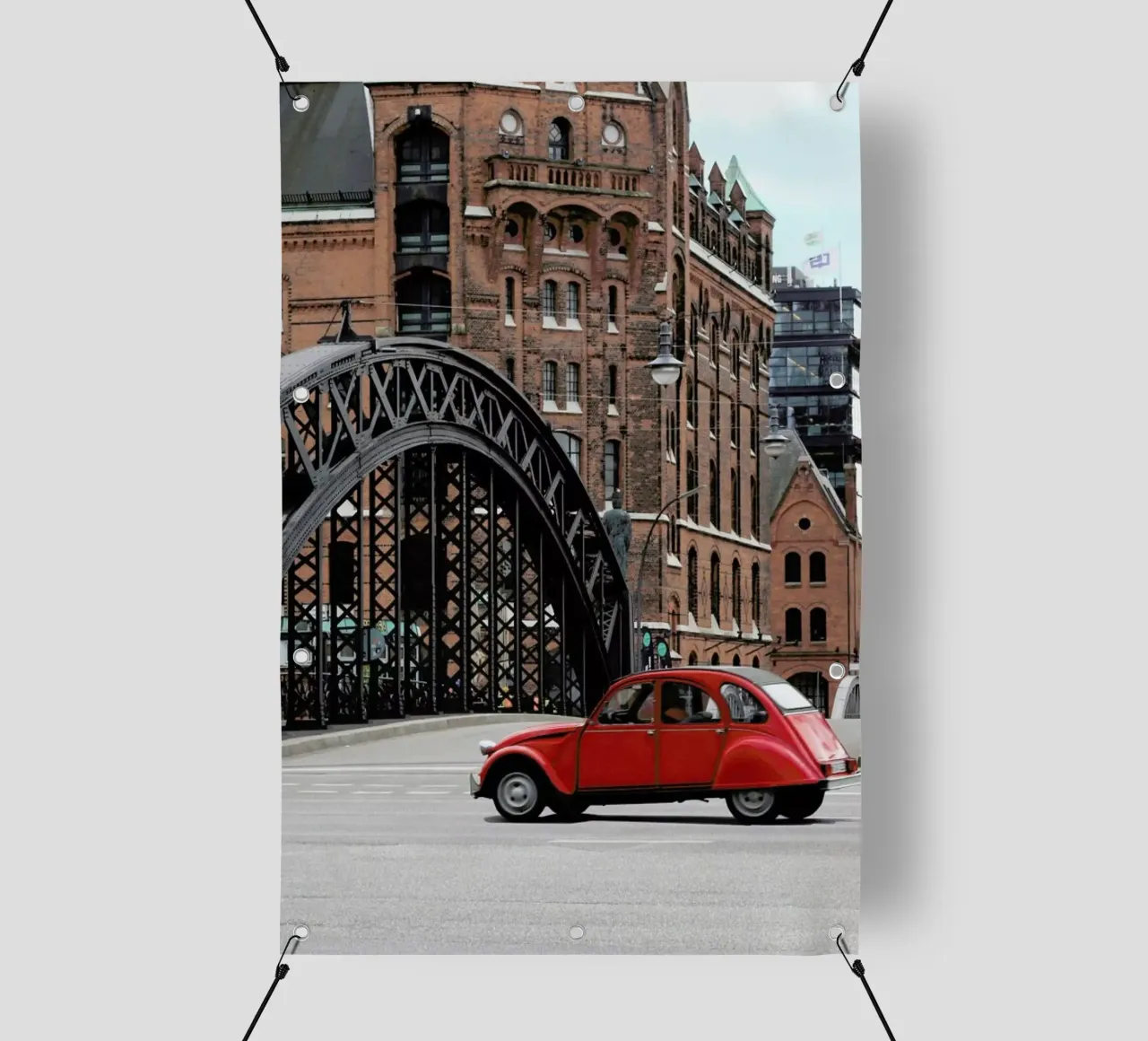Red Oldtimer pvc cover by Anja Hebrank Photography